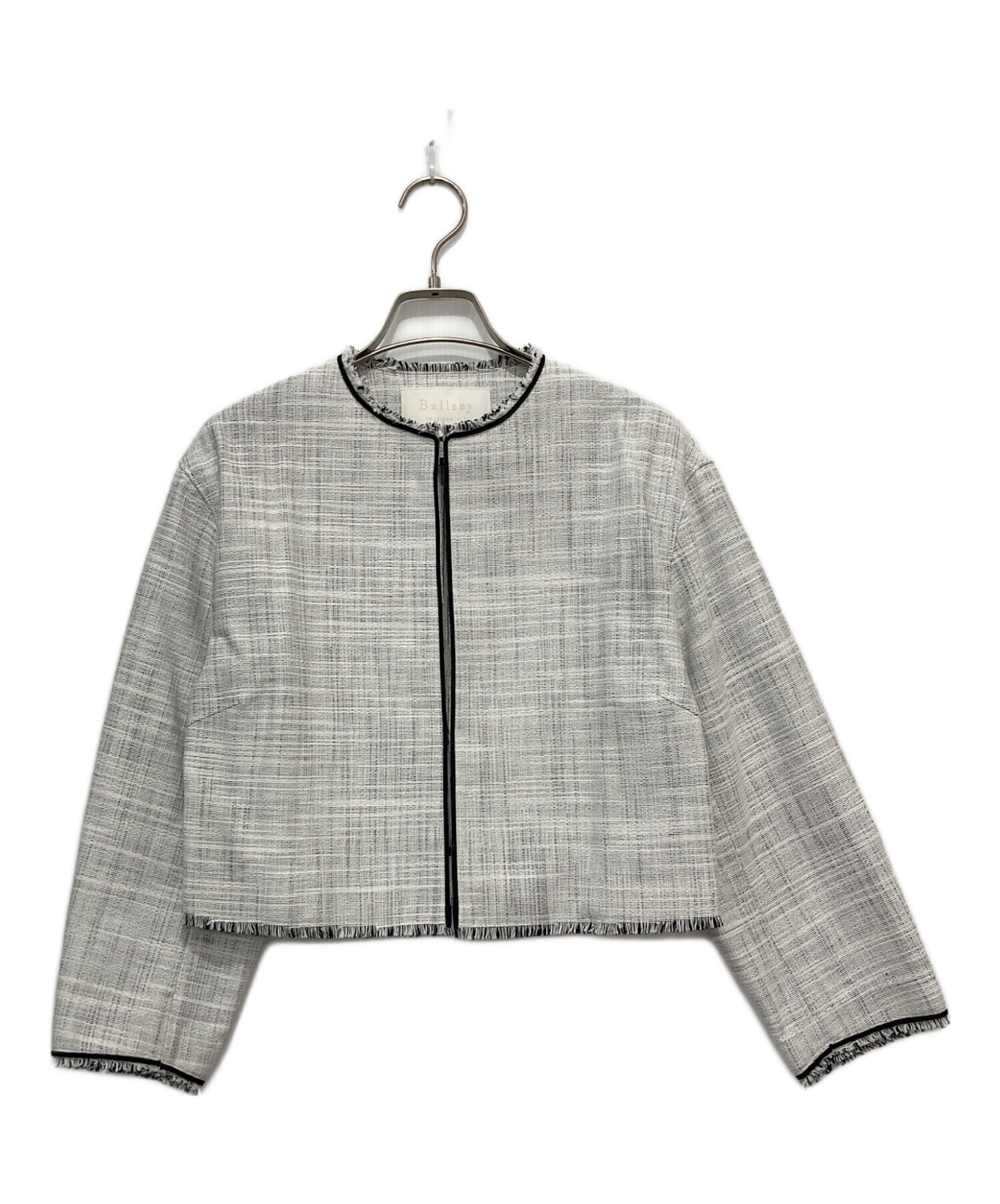 Ballsey　ボールジィ　ロングスラブツイード クルーネックジャケット 中古・古着通販】BALLSEY (ボールジィ) ロングスラブツイード クルー