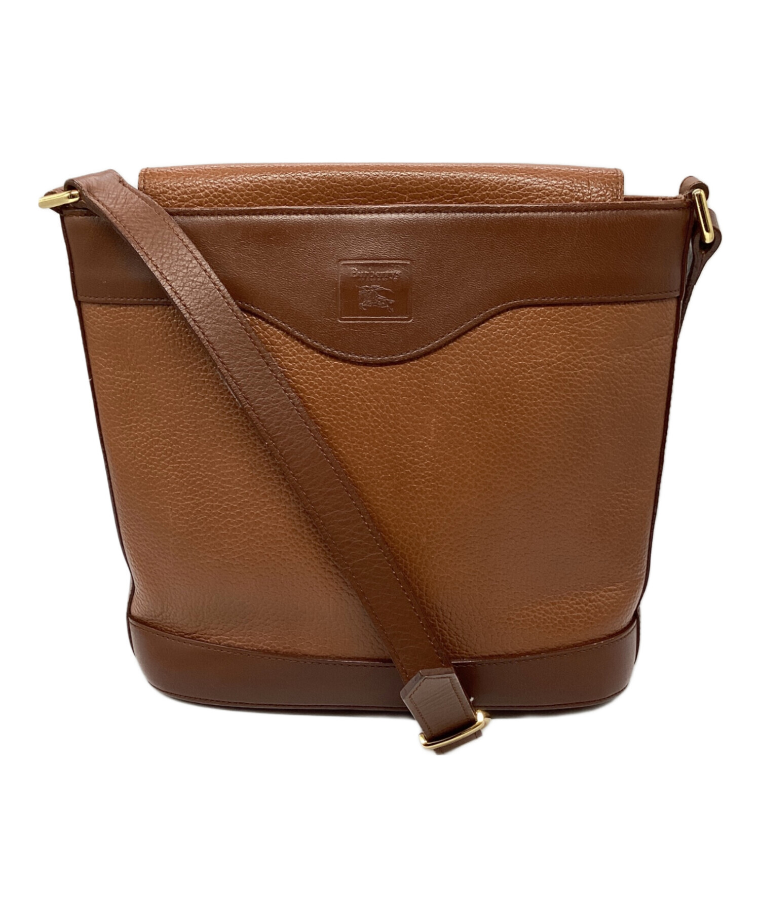 BURBERRY バーバリー　ブラウン ショルダーバッグ 中古・古着通販】BURBERRY (バーバリー) バケツ型ショルダー