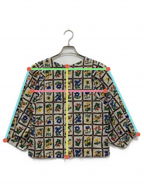 45rpm ダンガリー春花プリントドレス はるこ 45R ダンガリー春花