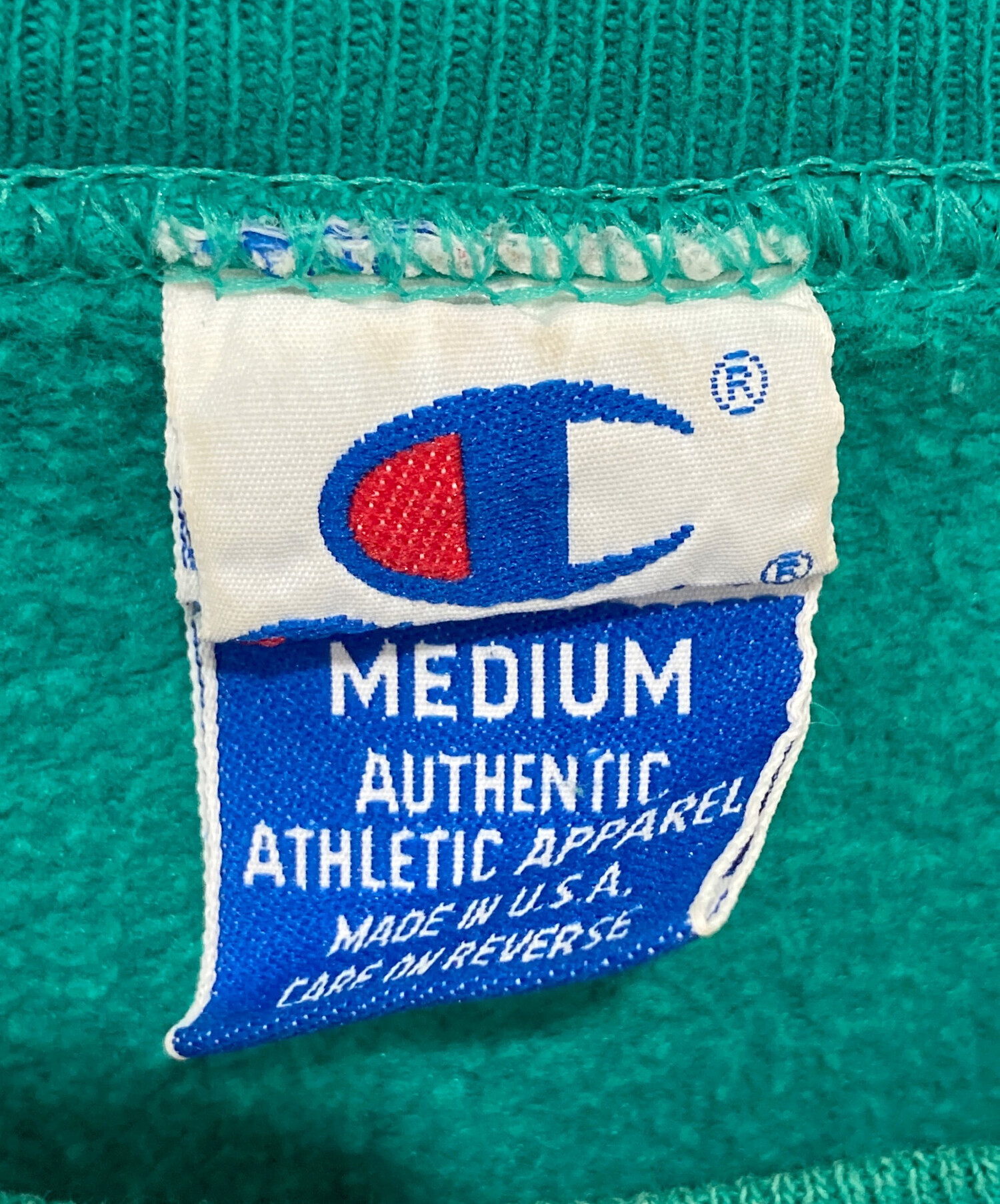 中古・古着通販】Champion (チャンピオン) スウェット グリーン サイズ 