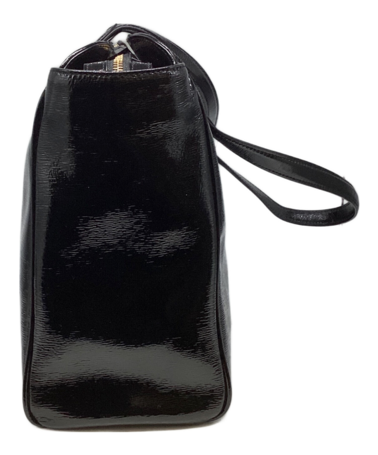 中古・古着通販】ANNA SUI (アナスイ) エナメルトートバッグ ブラック 
