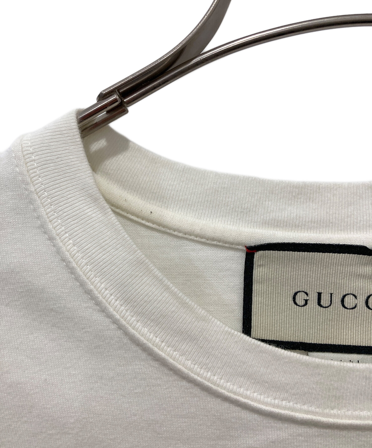 中古・古着通販】GUCCI (グッチ) ブレードプリントTシャツ ホワイト