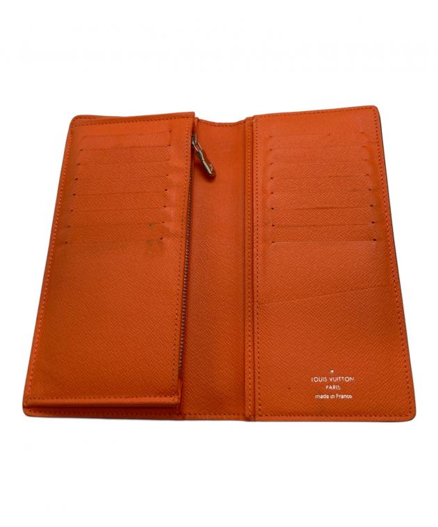 LOUIS VUITTON オレンジ 長財布 中古・古着通販】LOUIS VUITTON (ルイ ヴィトン) 長財布 オレンジ
