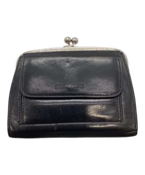 MIU MIU　レザーがま口ポーチ　財布　新品　長期保管品　イタリア製 3083001042603315_01_8120w.jpeg
