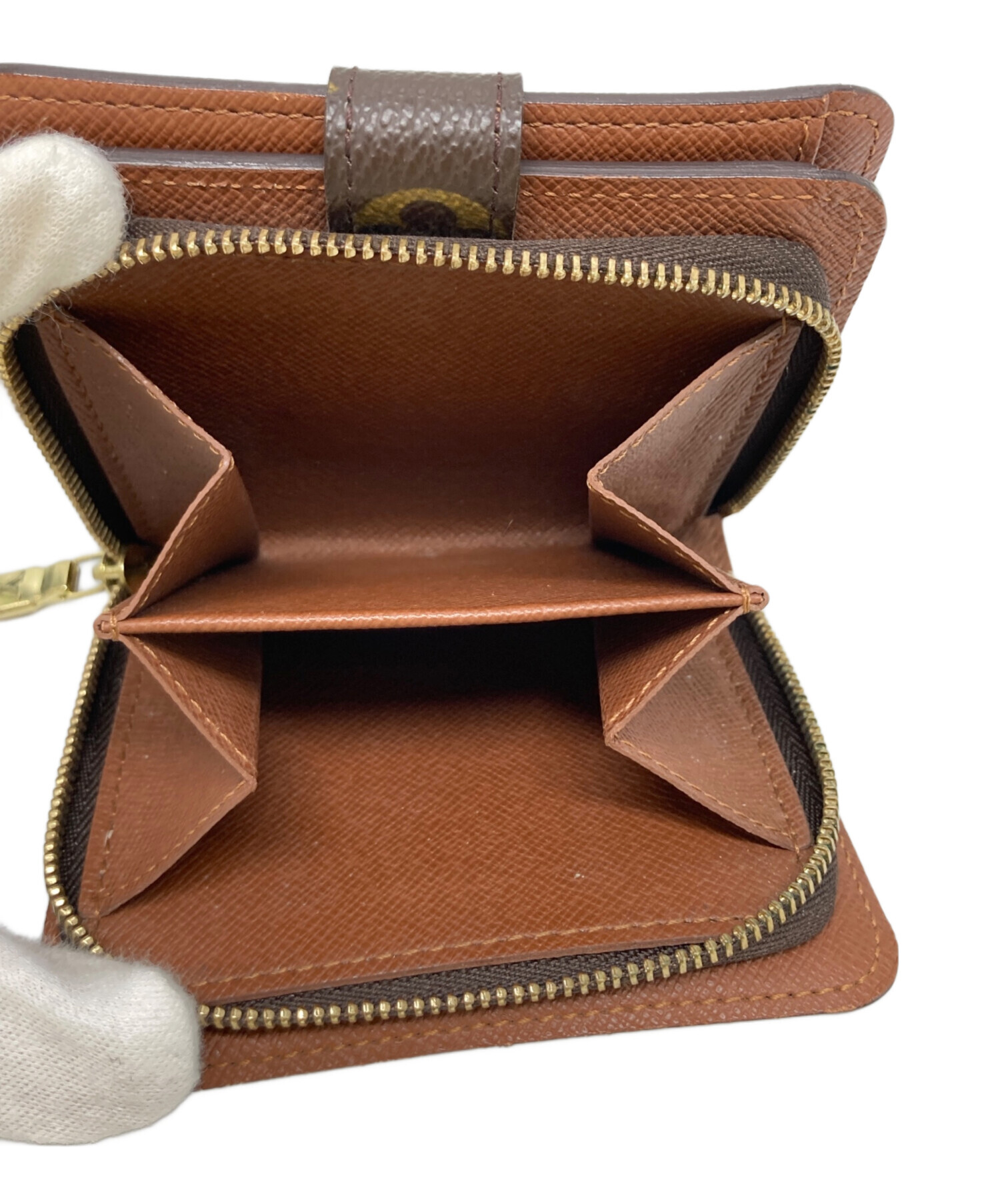 中古・古着通販】LOUIS VUITTON (ルイ ヴィトン) 2つ折り財布 ブラウン