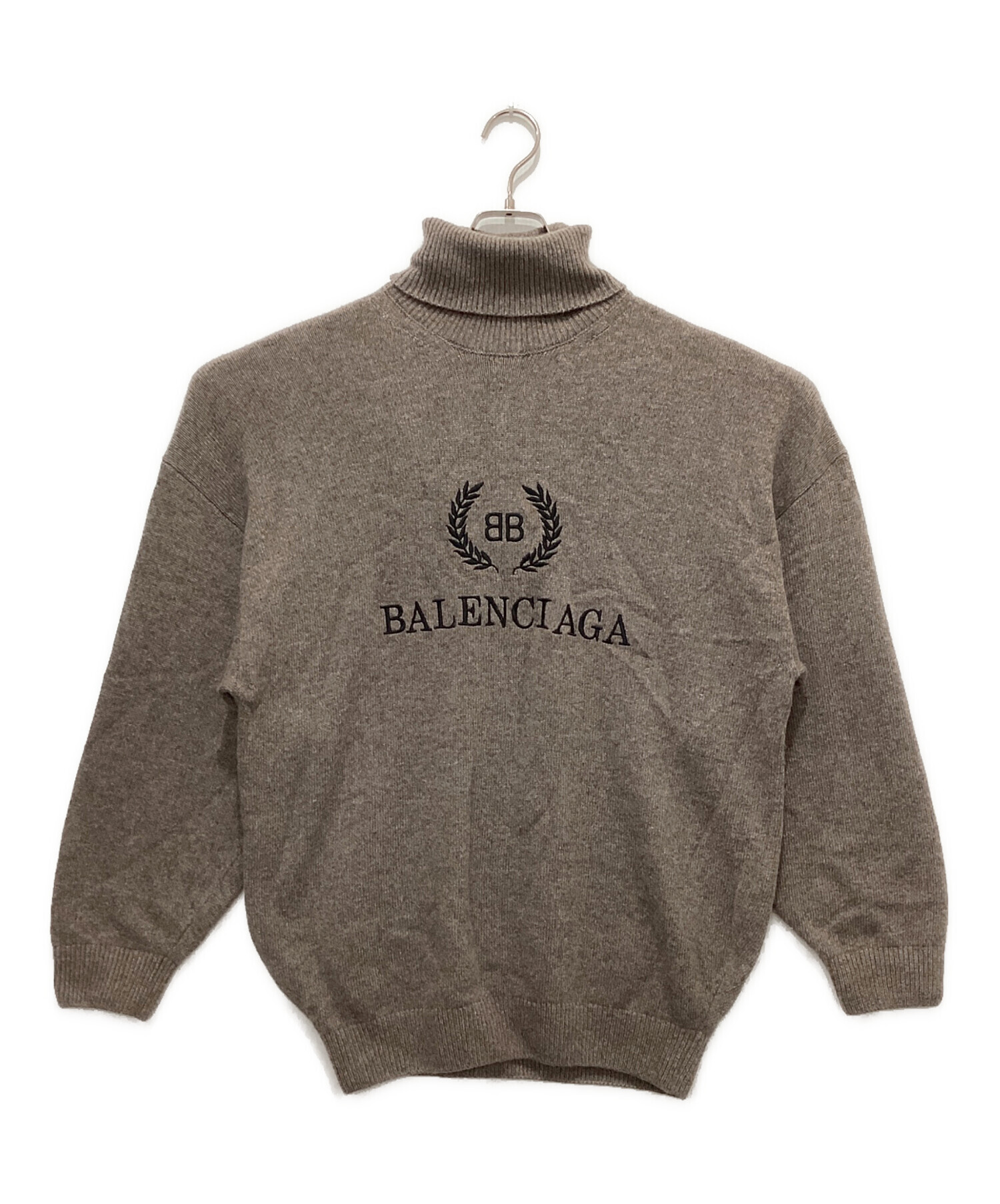 中古・古着通販】BALENCIAGA (バレンシアガ) ロゴ刺繍タートルネック