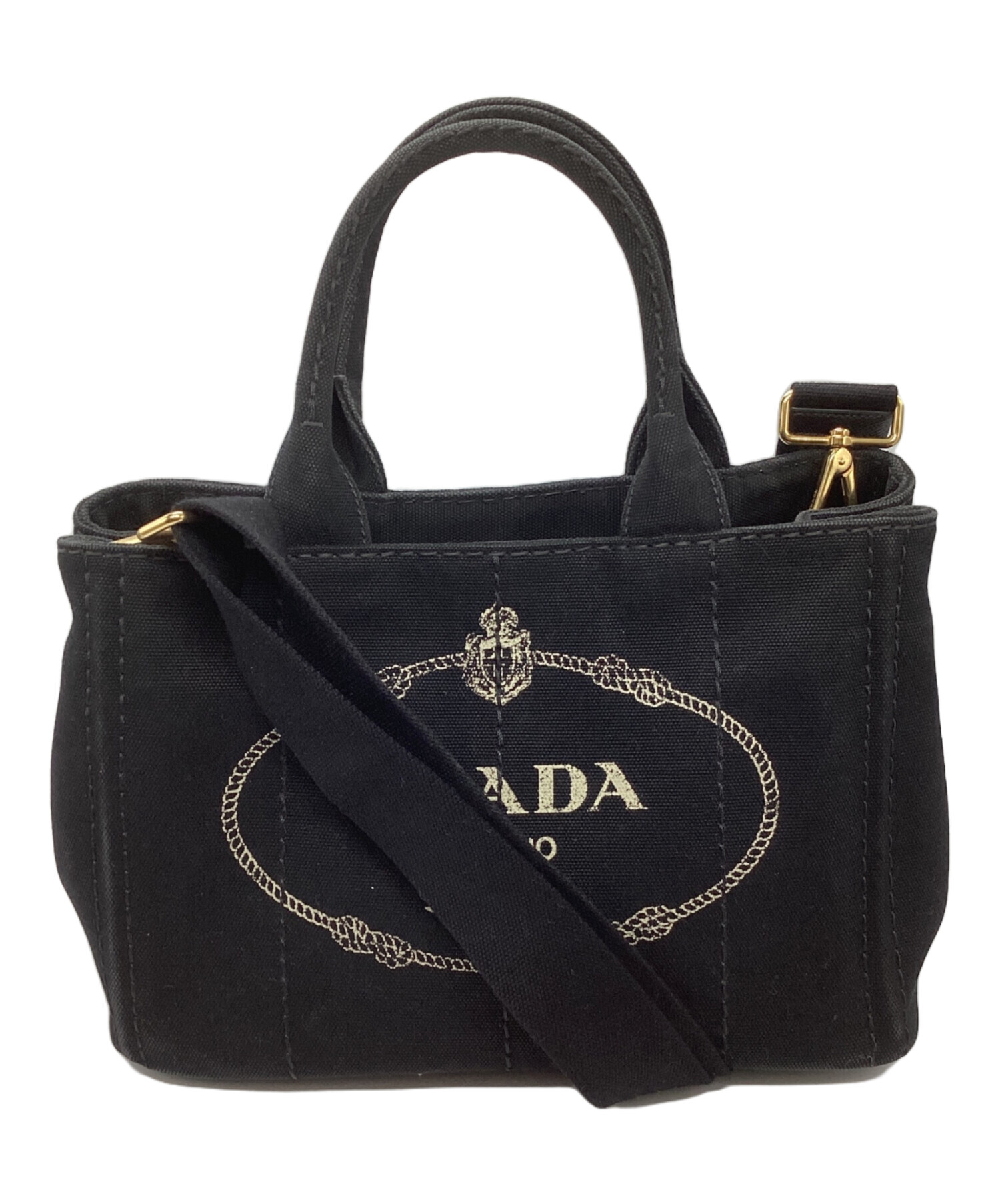 中古・古着通販】PRADA (プラダ) カナパ/トートバッグ ブラック 