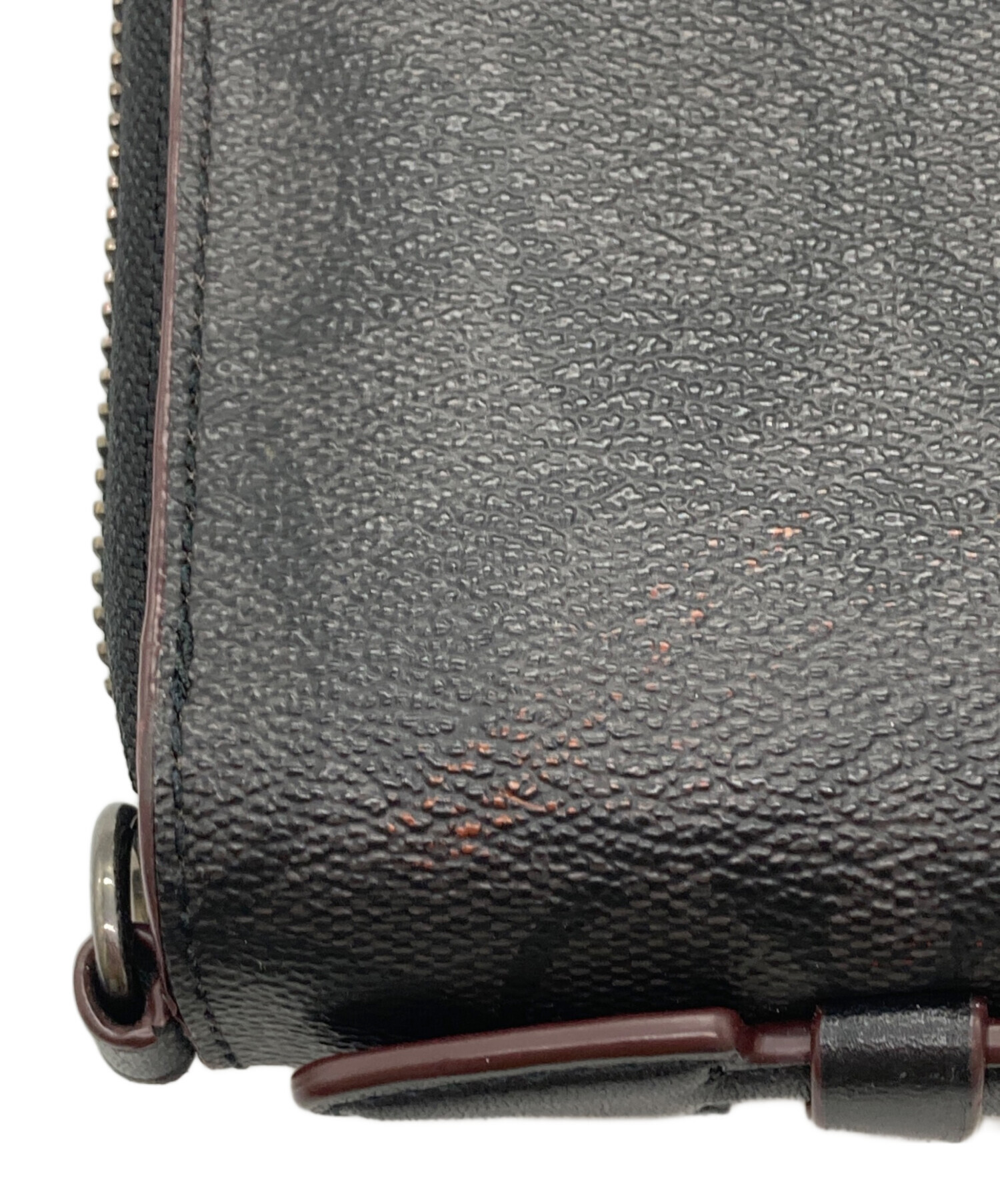 アウトレットオンライン 未使用COACH ダブルジップ 本革シ ダブル