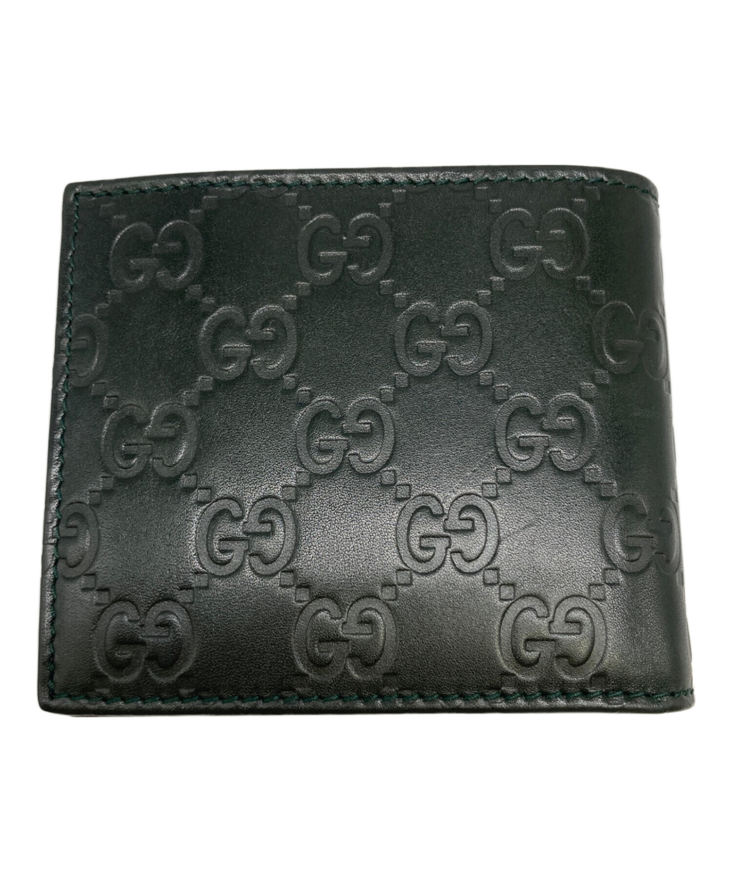中古・古着通販】GUCCI (グッチ) 2つ折り財布 グリーン｜ブランド 