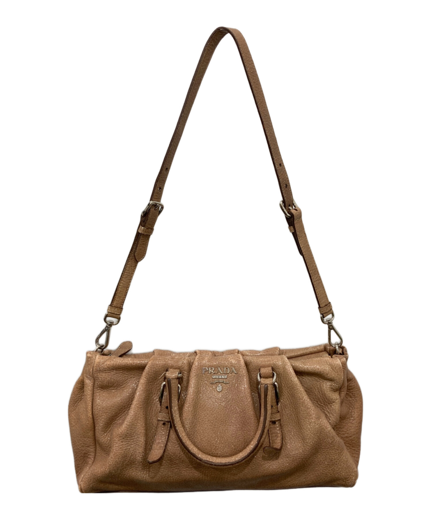 中古・古着通販】PRADA (プラダ) ディアスキン 2wayハンドバッグ 