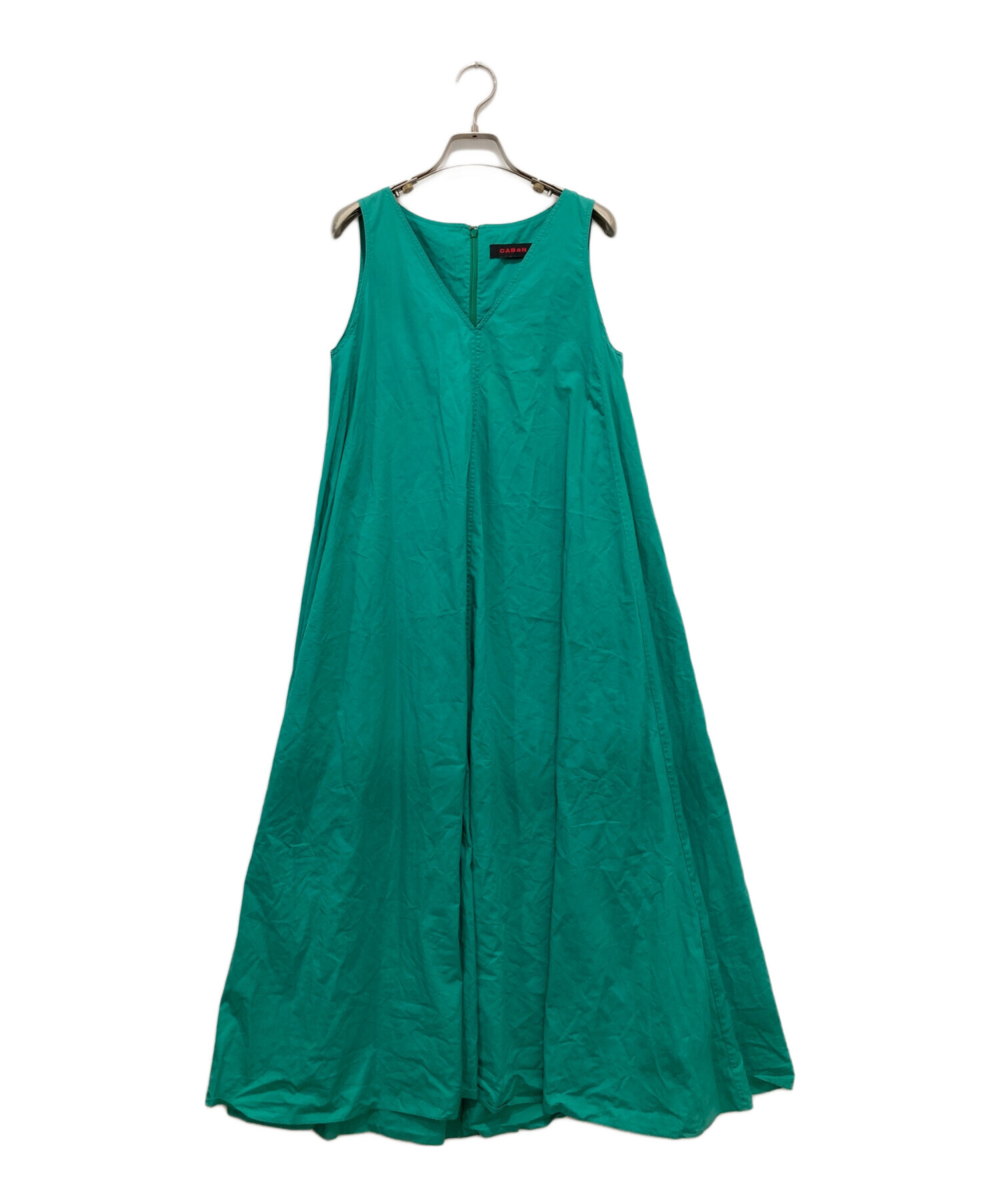 cavan ワンピース グリーン キャバン CABaN CABaN シルク Green Shower