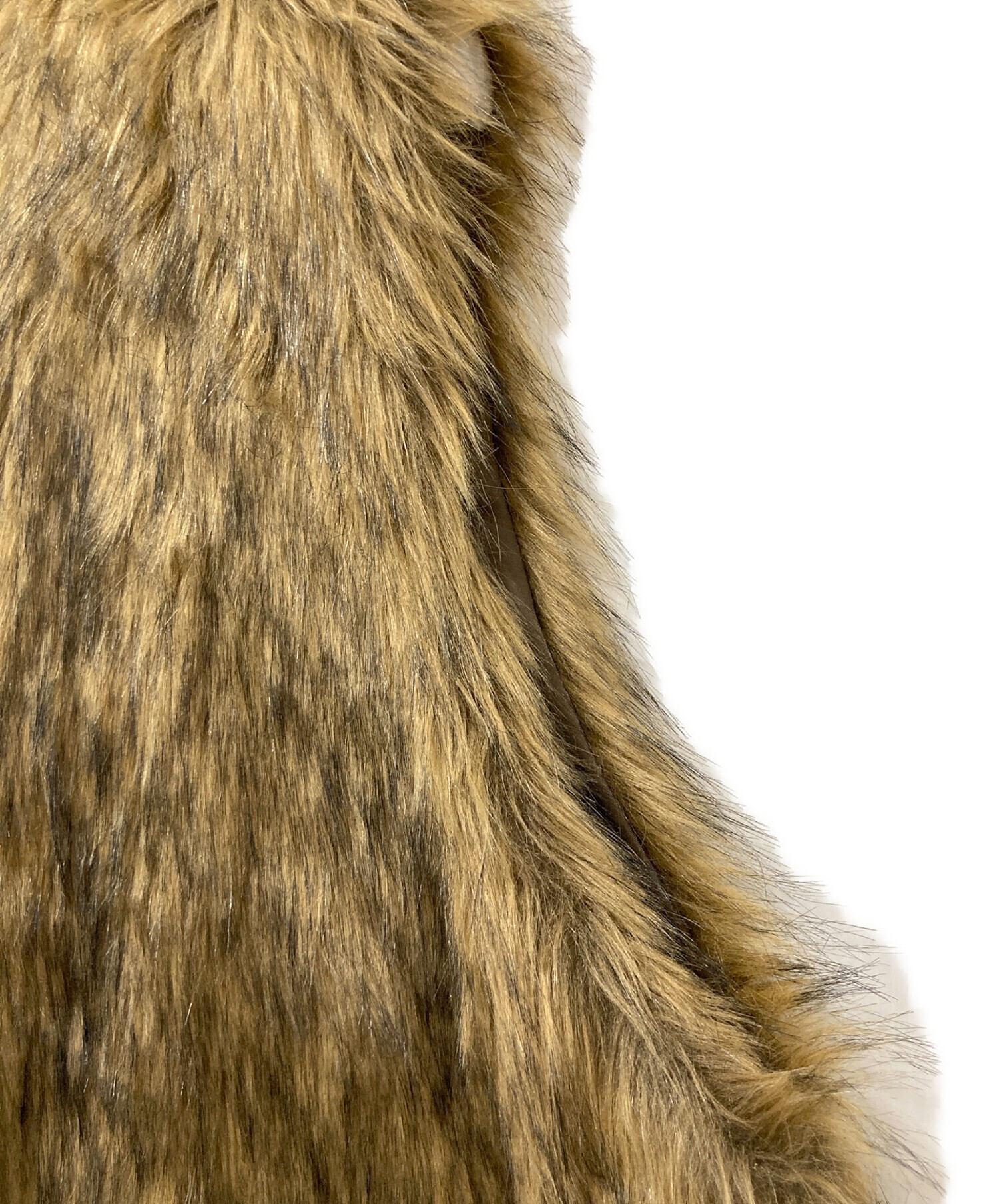 seyto ファーベスト seyto（セイト）の「Jacquard cut fake fur vest