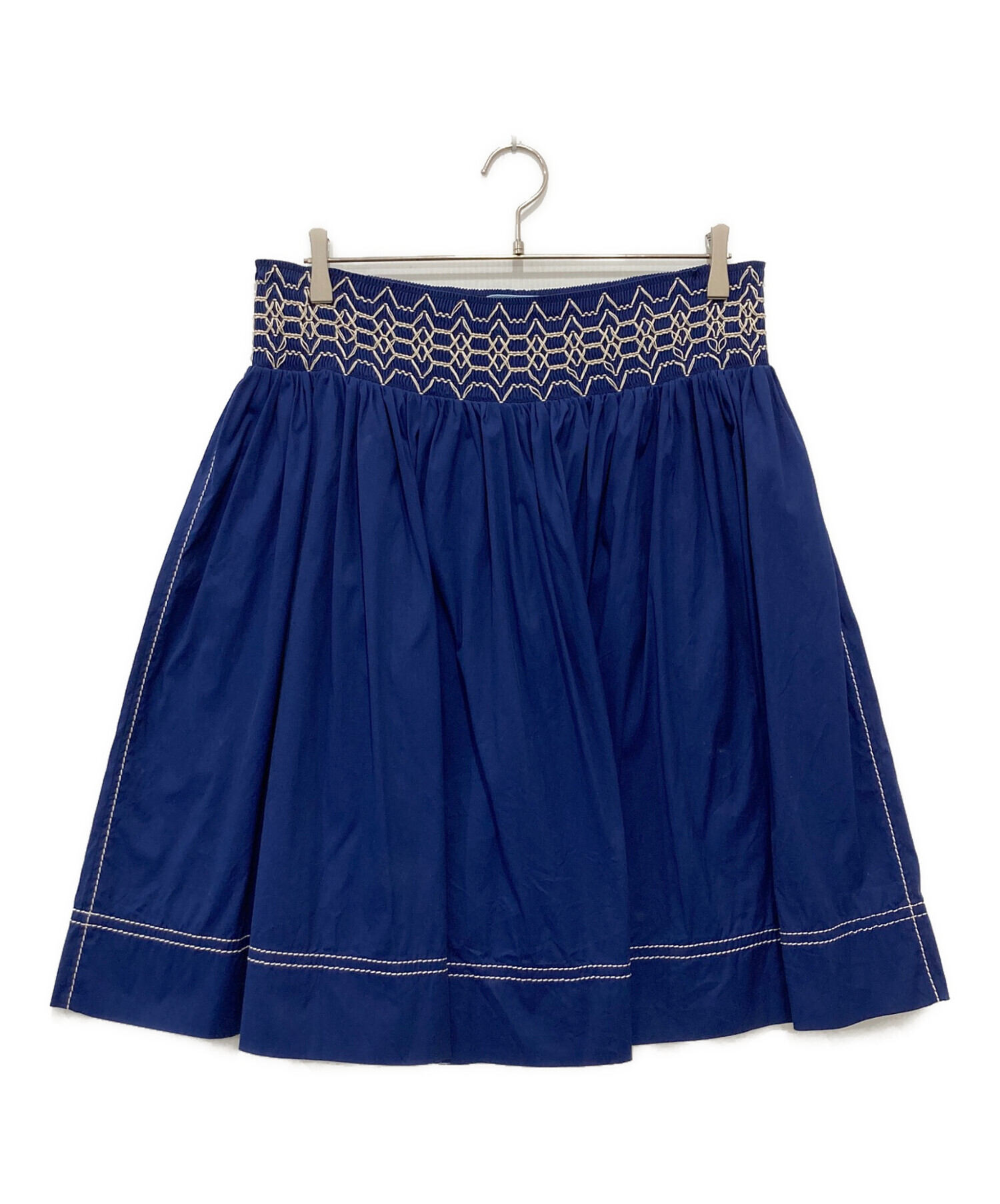 PRADA フレアスカート 40サイズ 中古・古着通販】PRADA (プラダ) フレアスカート ブルー サイズ:44