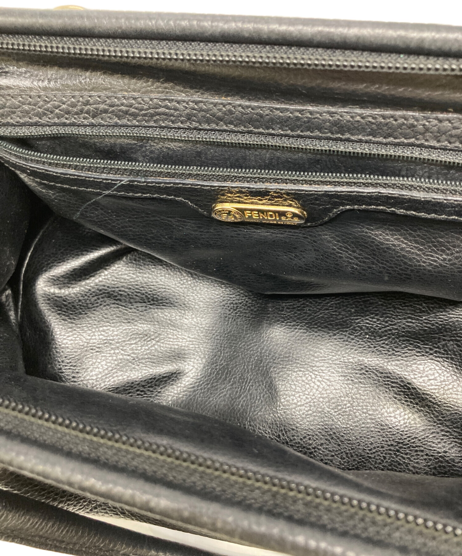 中古・古着通販】FENDI (フェンディ) ミニボストンバッグ ブラック