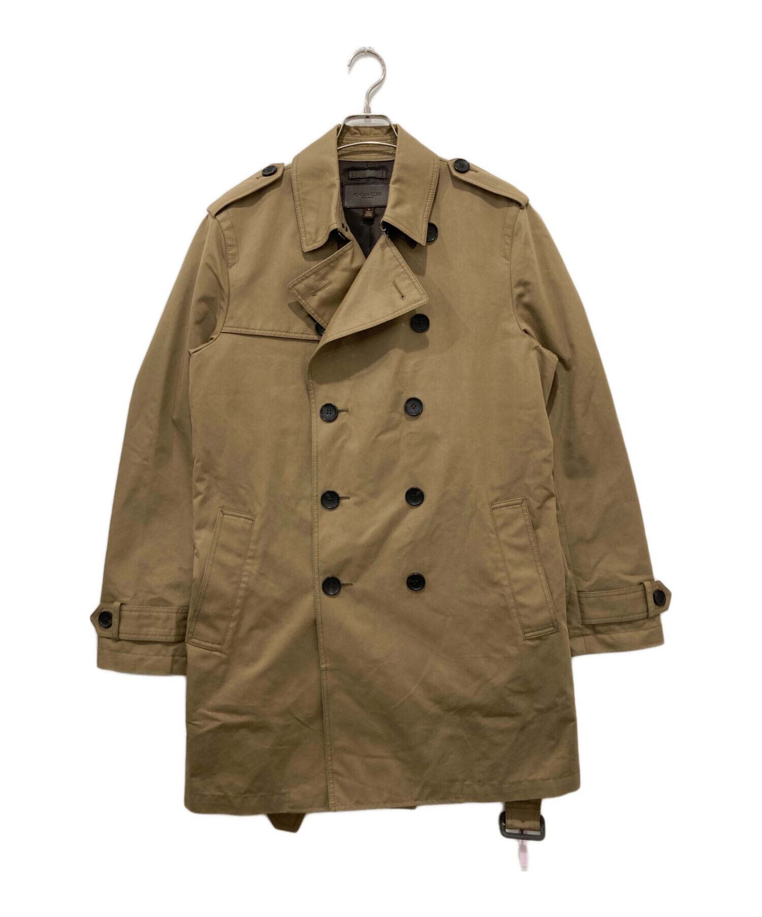 中古・古着通販】COACH (コーチ) トレンチコート ベージュ サイズ:M