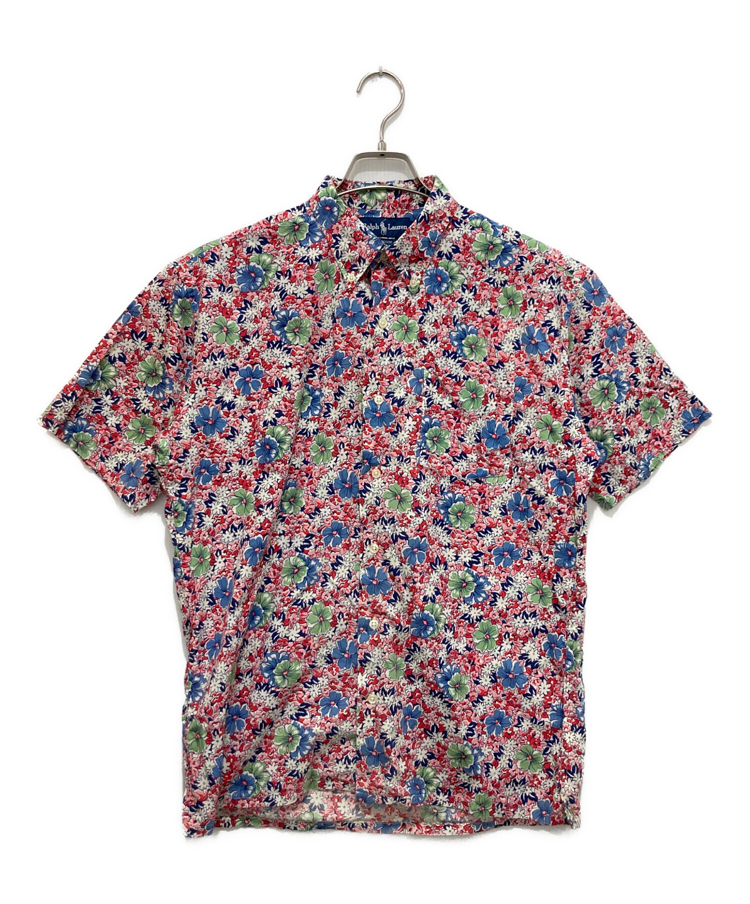 中古・古着通販】RALPH LAUREN (ラルフローレン) 半袖花柄シャツ 