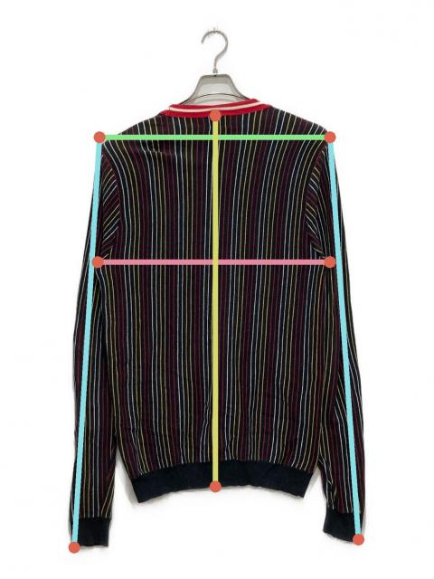 中古・古着通販】stussy (ステューシー) マルチストライプカーディガン