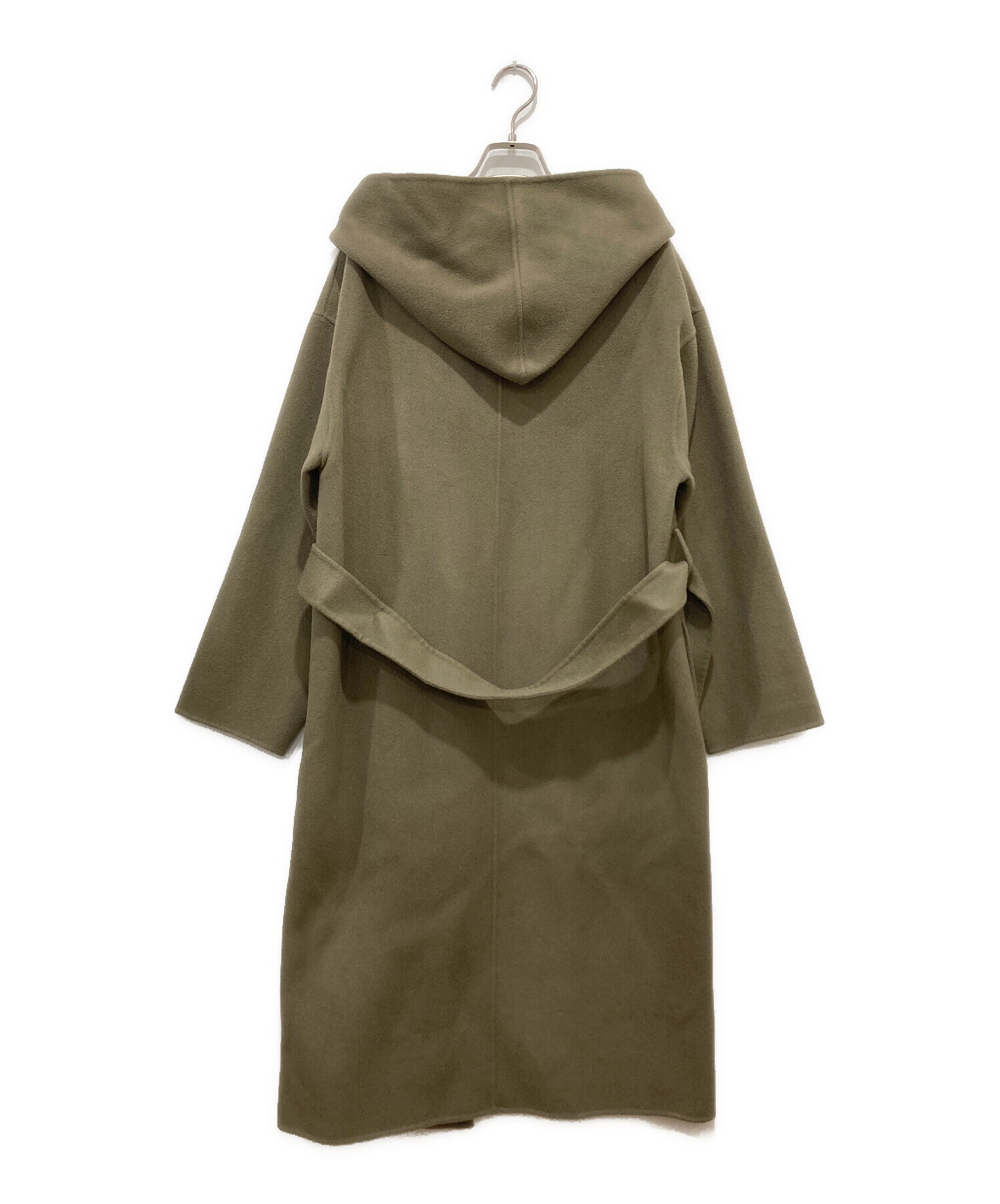 na.e ウールカシミヤロングコート ナエ グレー カシミヤ 中古・古着通販】na.e (ナエ) カシミヤブレンドウールコート グレー