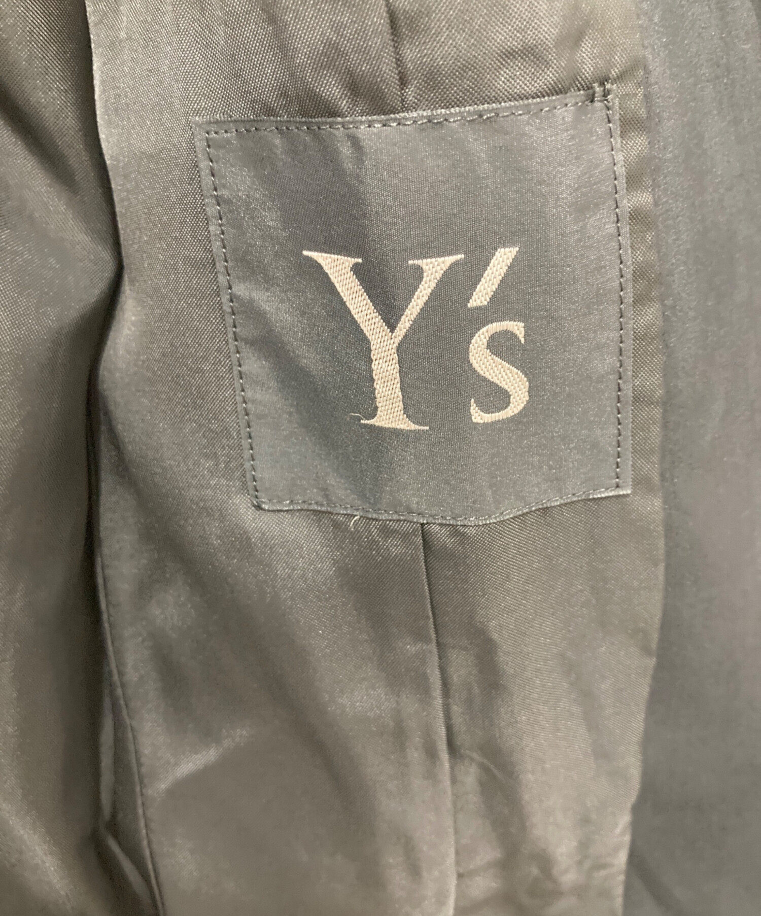 中古・古着通販】Y's (ワイズ) チェスターコート ブラック サイズ:下記