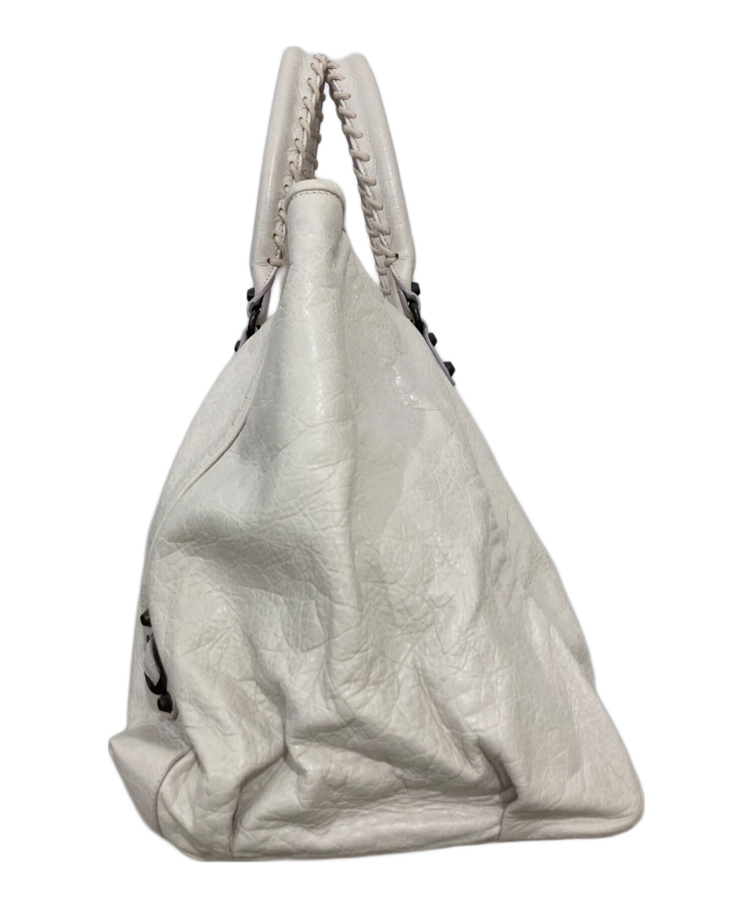 バレンシアガ ザ サンデー レザー トートバッグ ハンドバッグ グレー