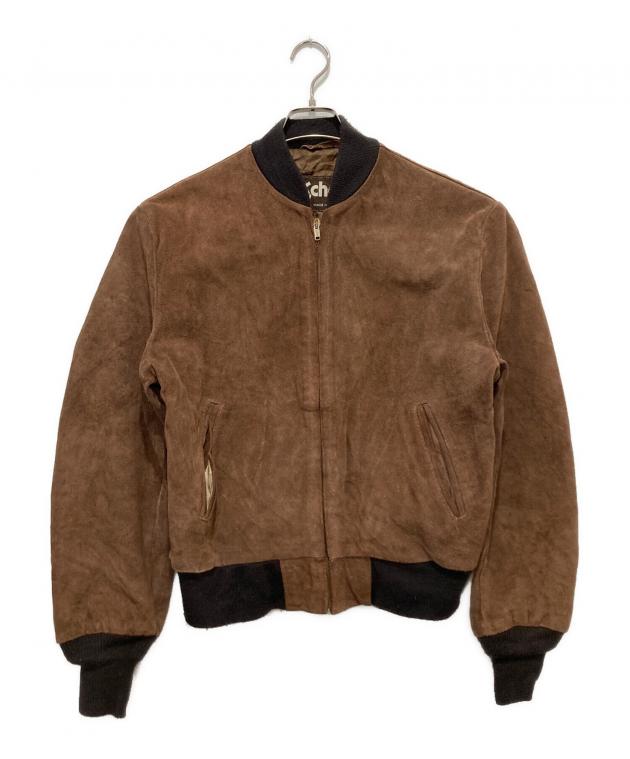 中古・古着通販】Schott (ショット) ジップジャケット ブラウン サイズ