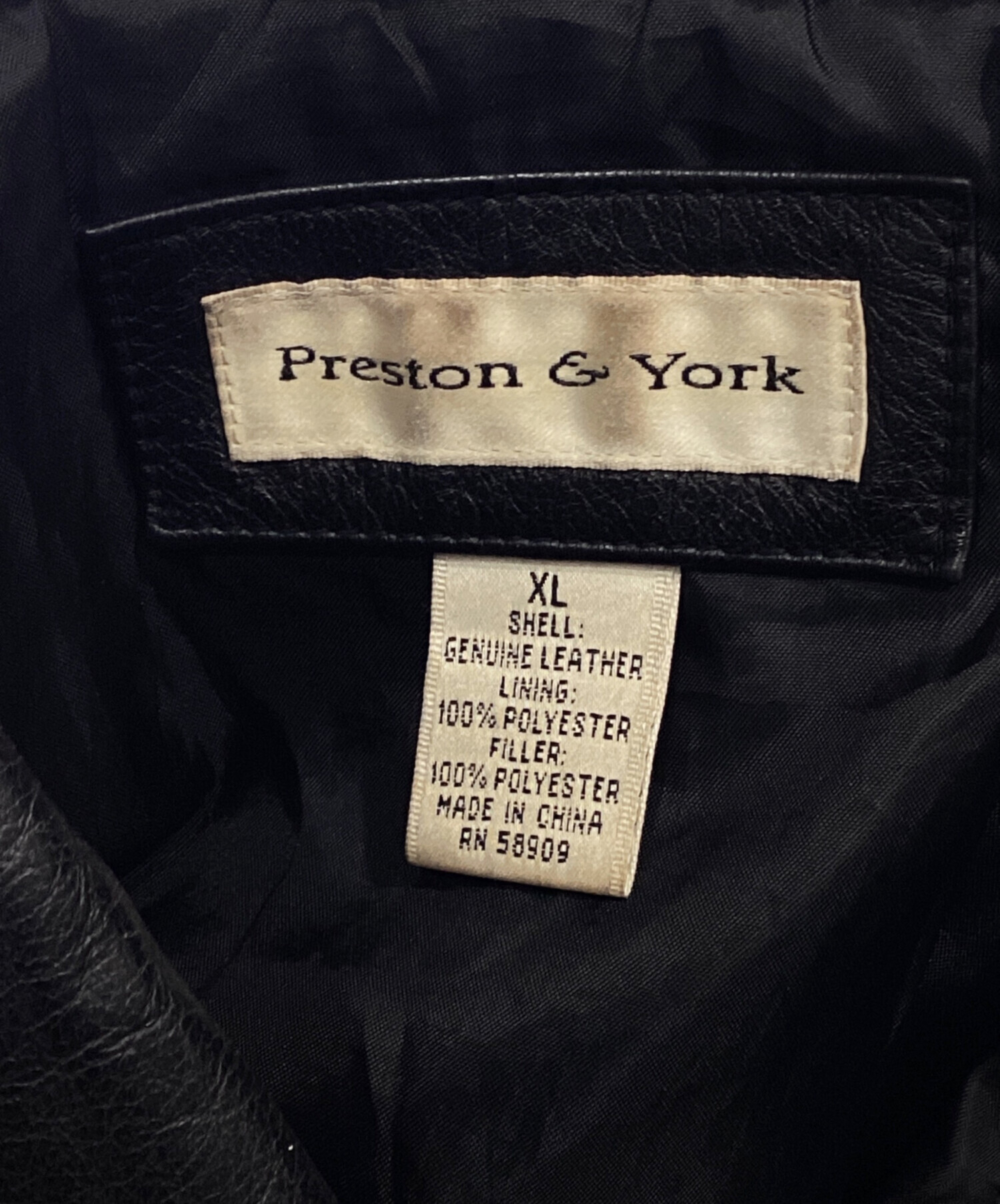 中古・古着通販】PRESTON&YORK (プレストンアンドヨーク) レザー 