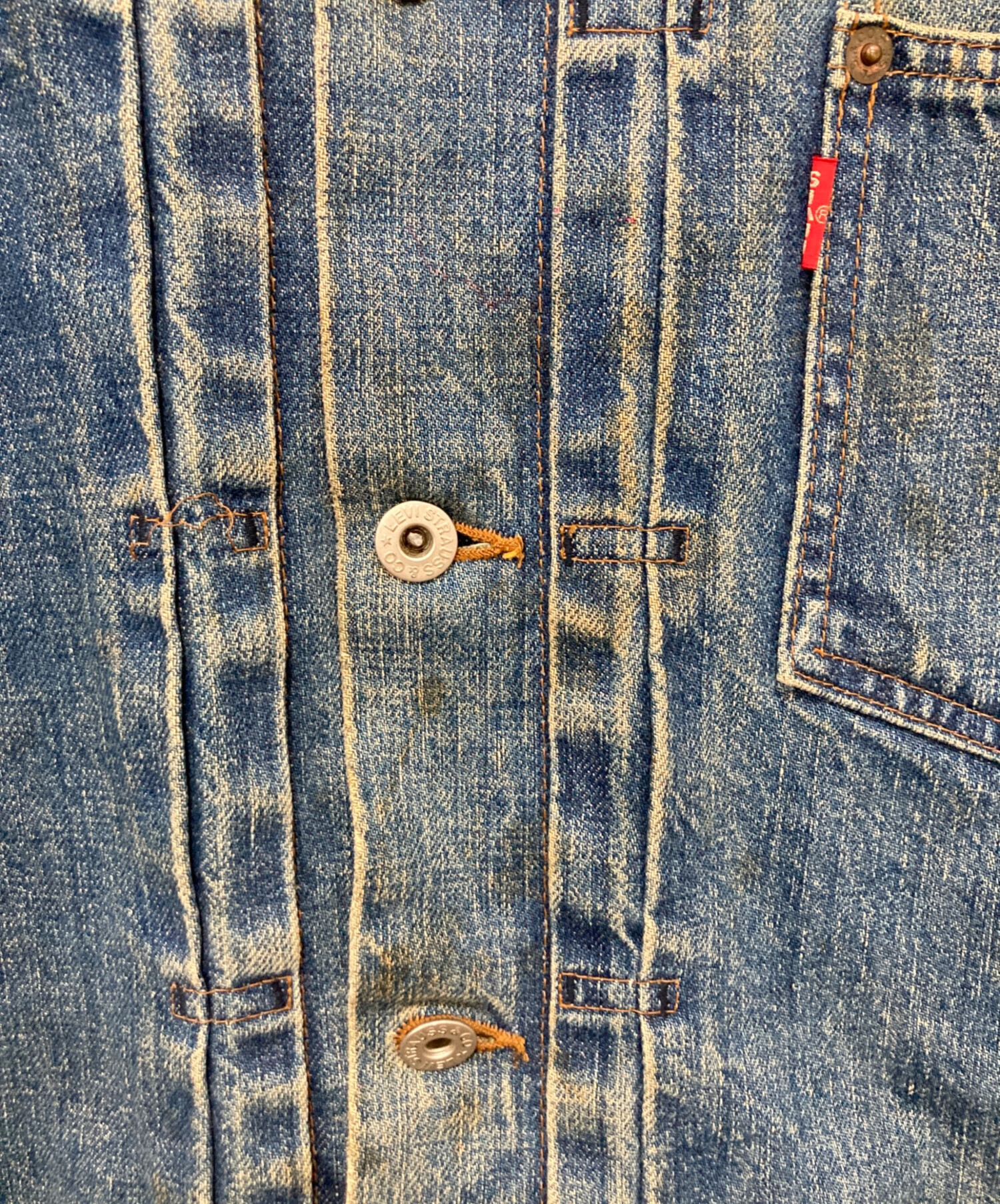 中古・古着通販】LEVI'S (リーバイス) デニムジャケット/ボタン裏J02
