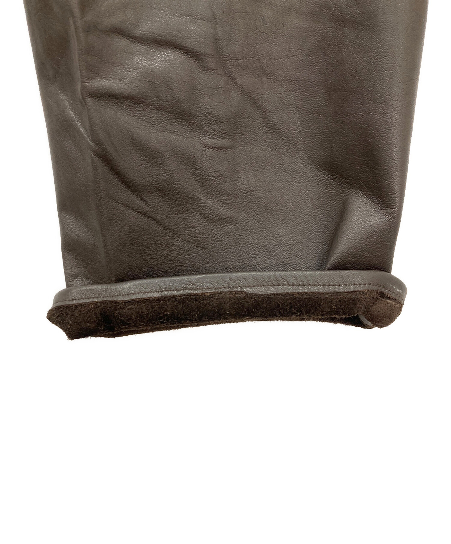 中古・古着通販】GAP (ギャップ) レザーパンツ ブラウン サイズ:34