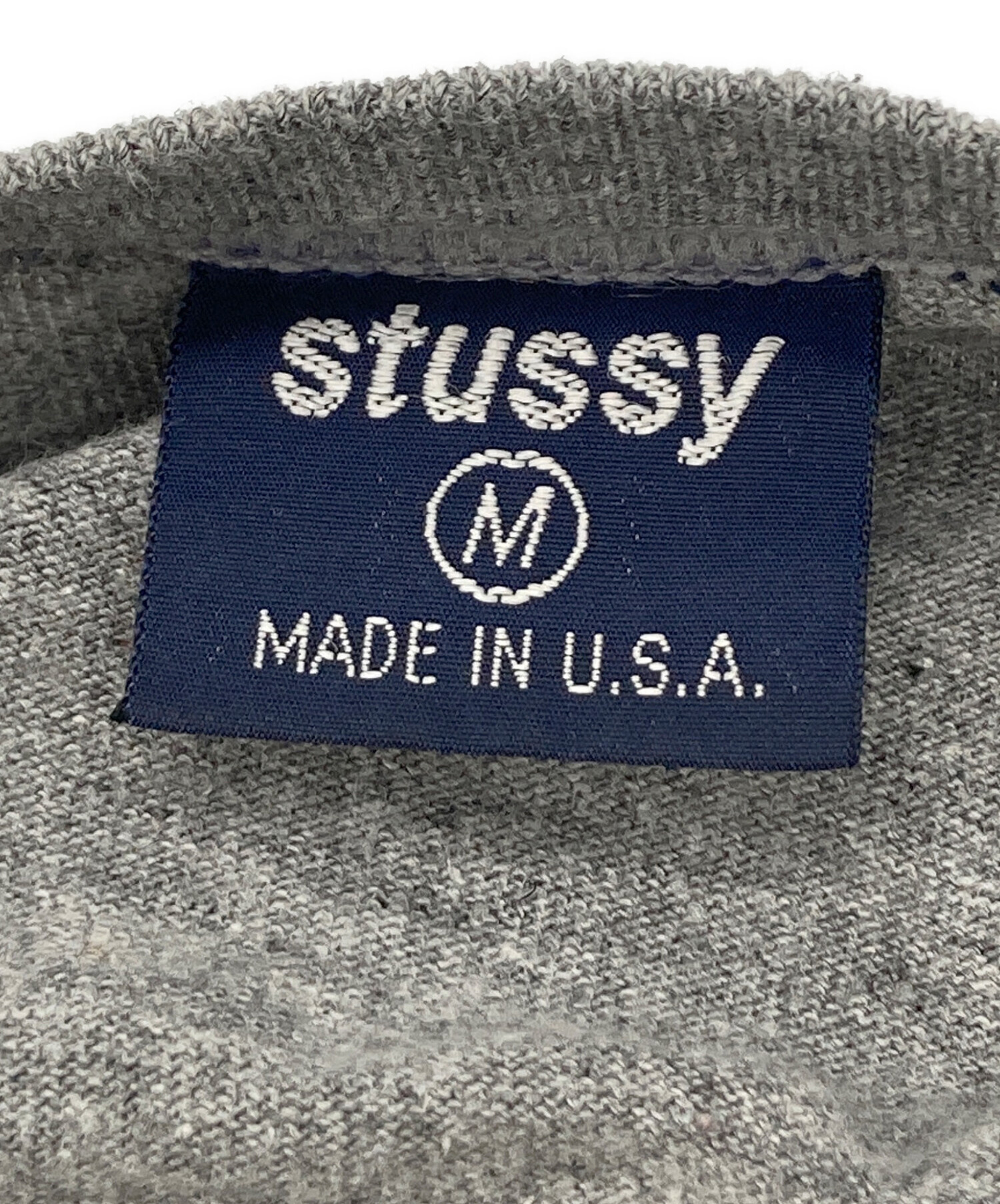 中古・古着通販】stussy (ステューシー) シャドーマンTシャツ/USA製/紺