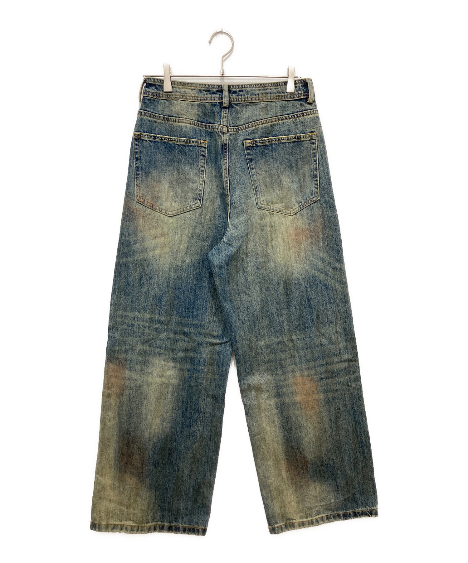 パンツ menes JHYQ Dirty Mid Blue Baggy Jeans XL menes JHYQ Dirty Mid Blue Baggy Jeans XL