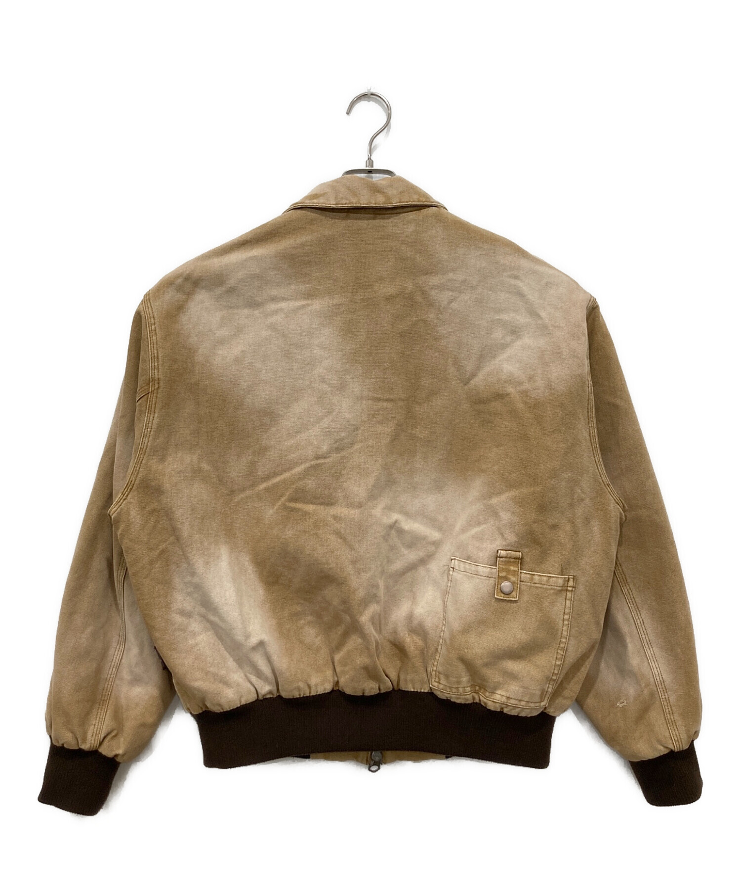 中古・古着通販】ZARA (ザラ) ダメージ加工ダックジャケット ベージュ 