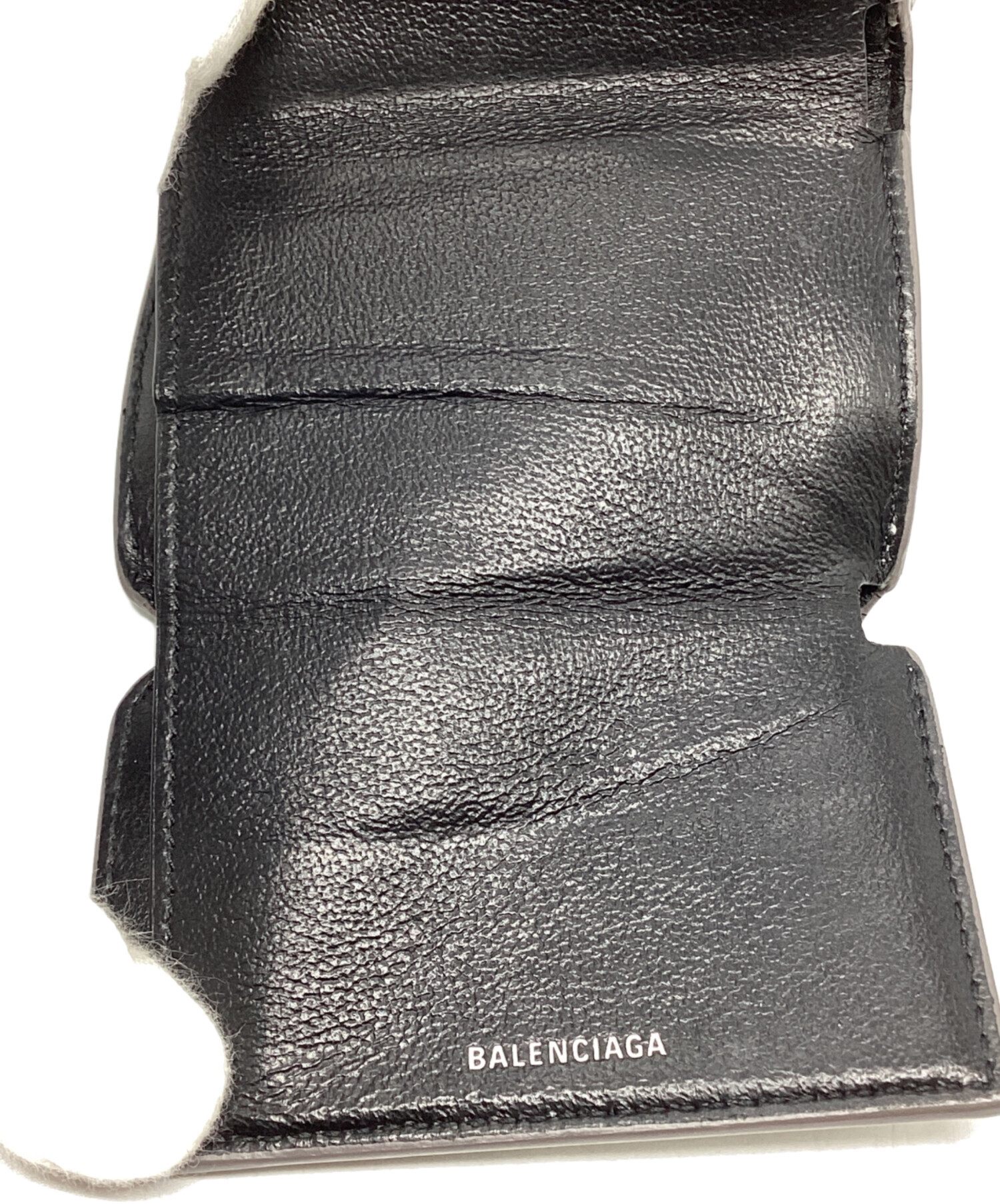 中古・古着通販】BALENCIAGA (バレンシアガ) BB MINI WALLET シルバー