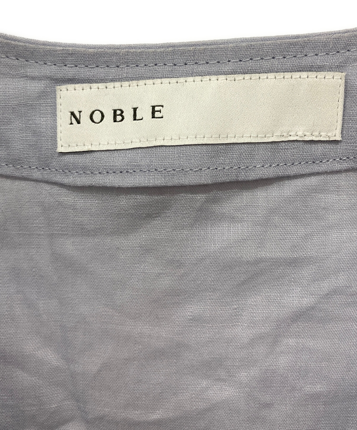 中古・古着通販】Noble (ノーブル) ラミーシアーVカラーシャツ ブルー 