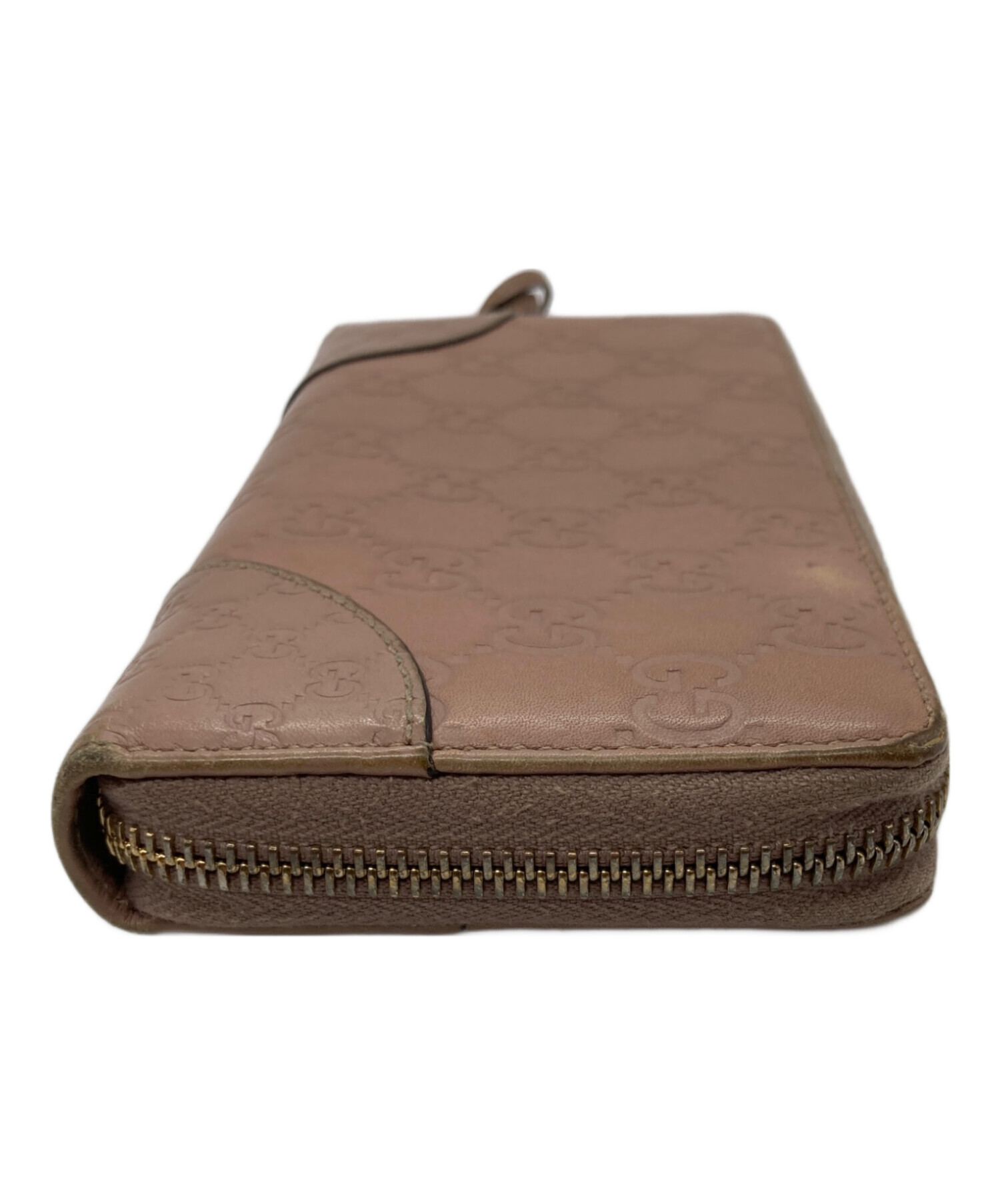 中古・古着通販】GUCCI (グッチ) ラウンドジップ長財布 ベージュ 
