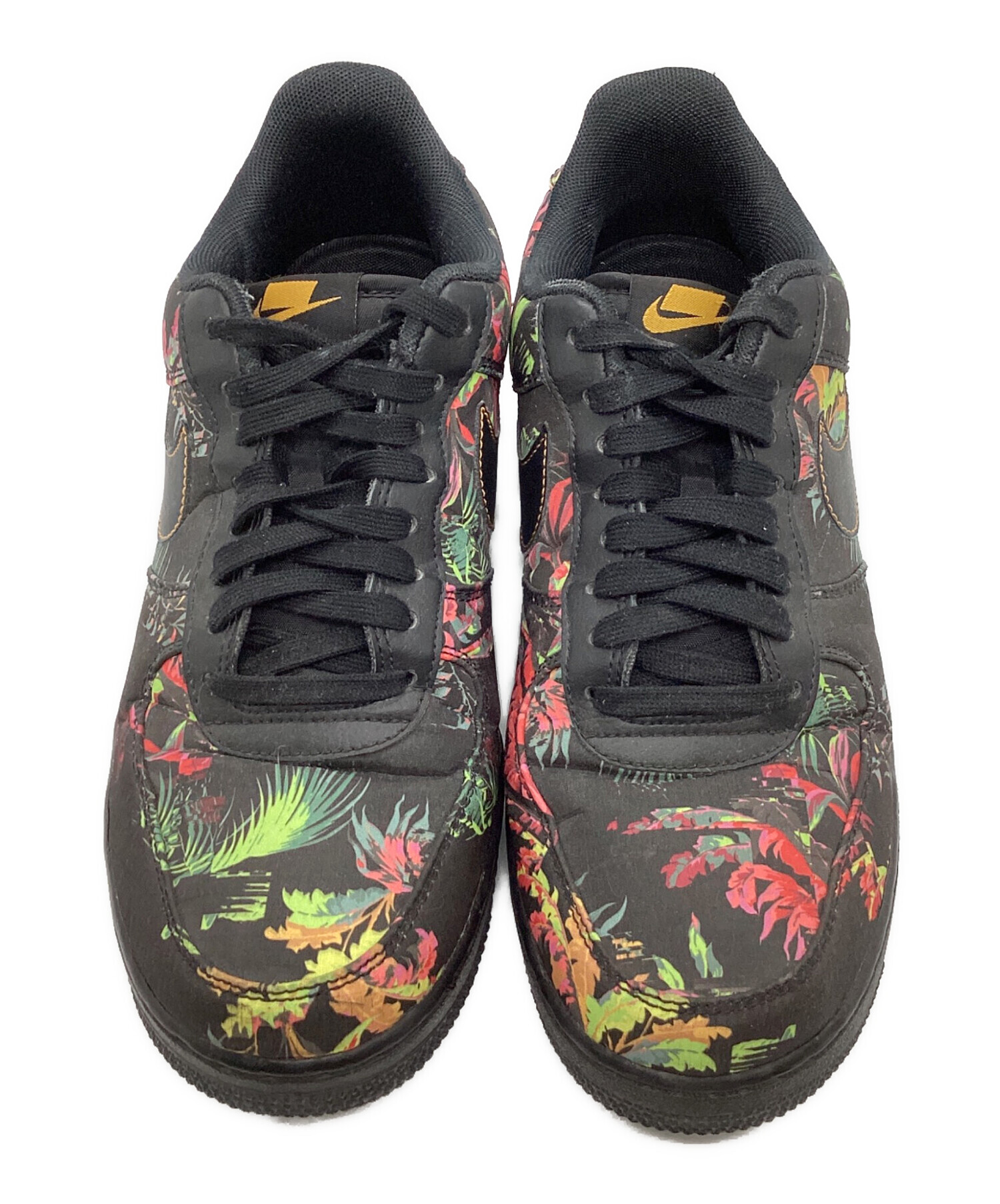 中古・古着通販】NIKE (ナイキ) AIR FORCE 1 BLACK FLORAL/ エアフォ 