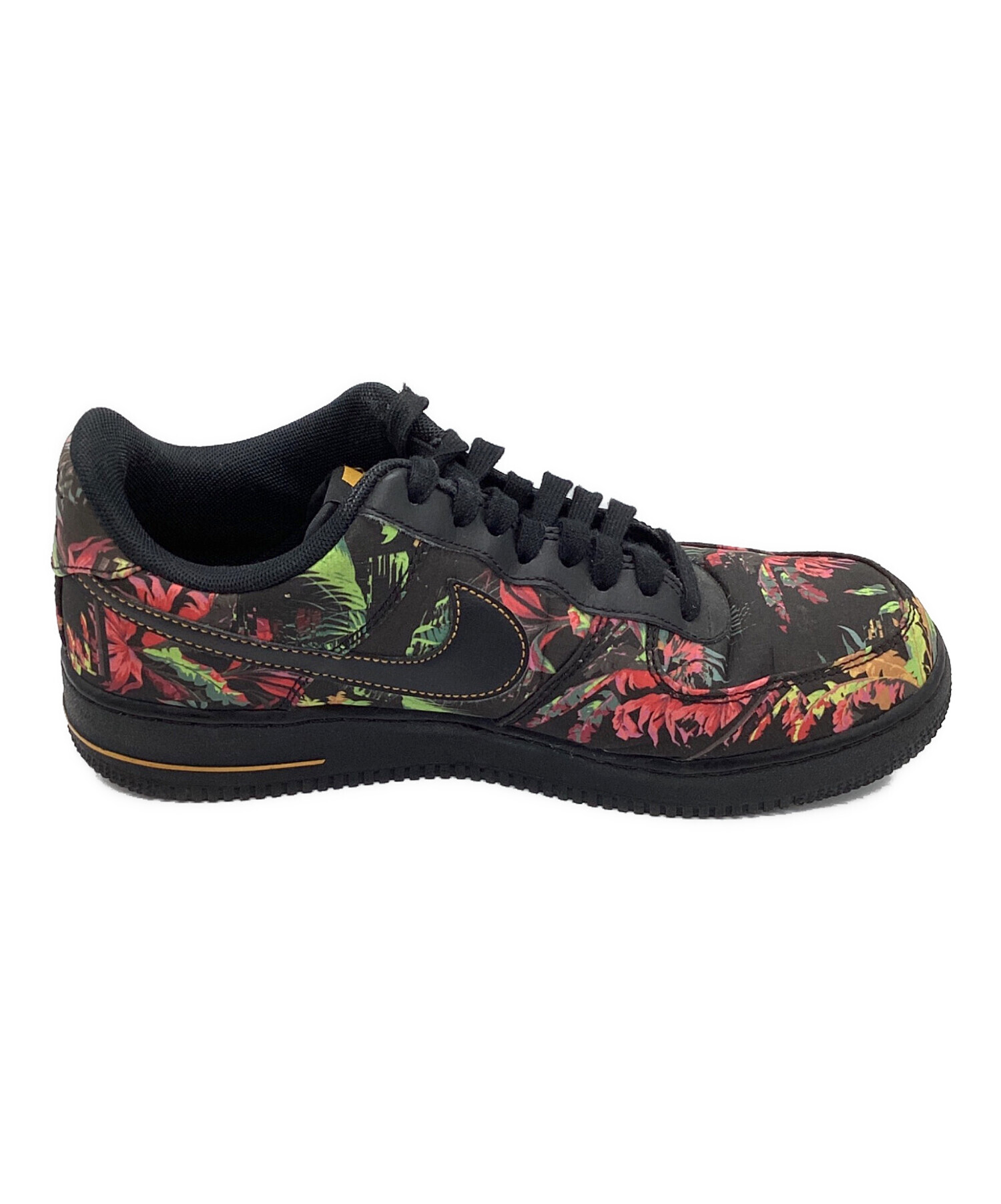 中古・古着通販】NIKE (ナイキ) AIR FORCE 1 BLACK FLORAL/ エアフォ 