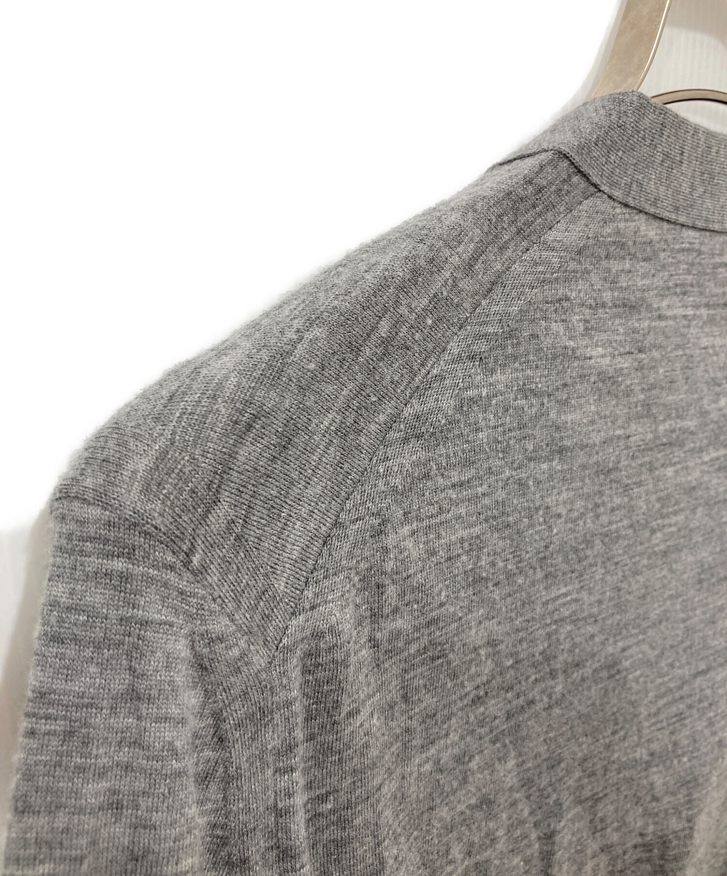 中古・古着通販】DRAWER (ドゥロワー) ニットカーディガン グレー