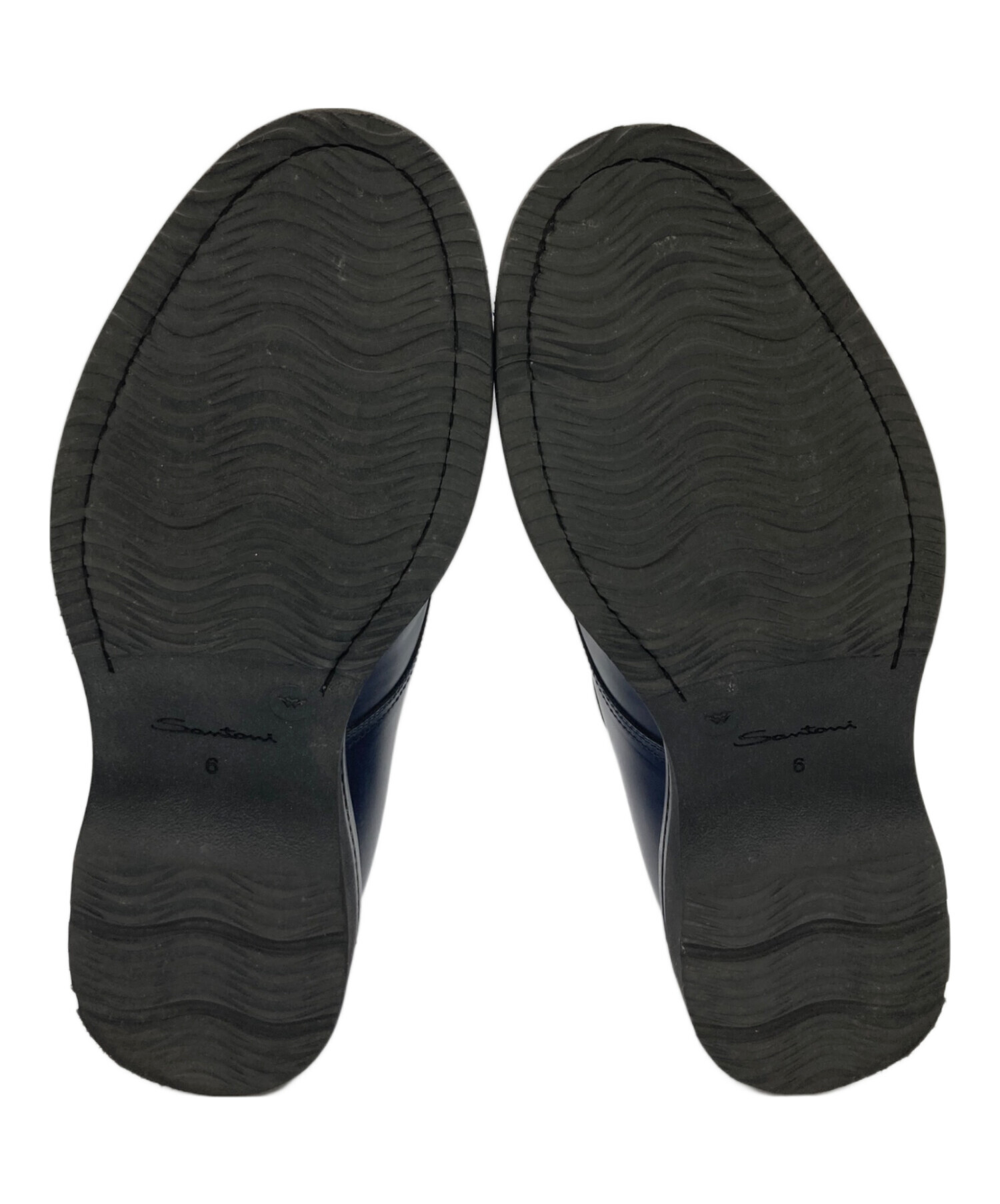 中古・古着通販】Santoni (サントーニ) プレーントゥシューズ ネイビー