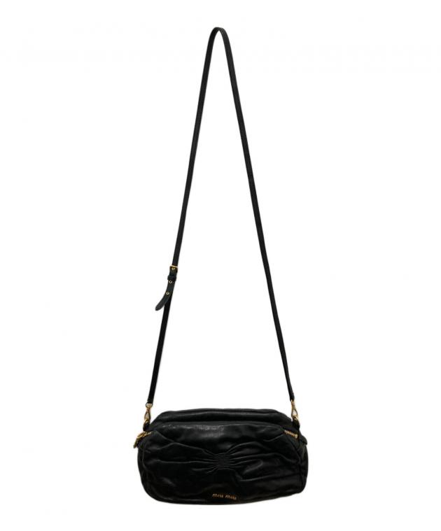 中古・古着通販】MIU MIU (ミュウミュウ) レザーショルダーバッグ
