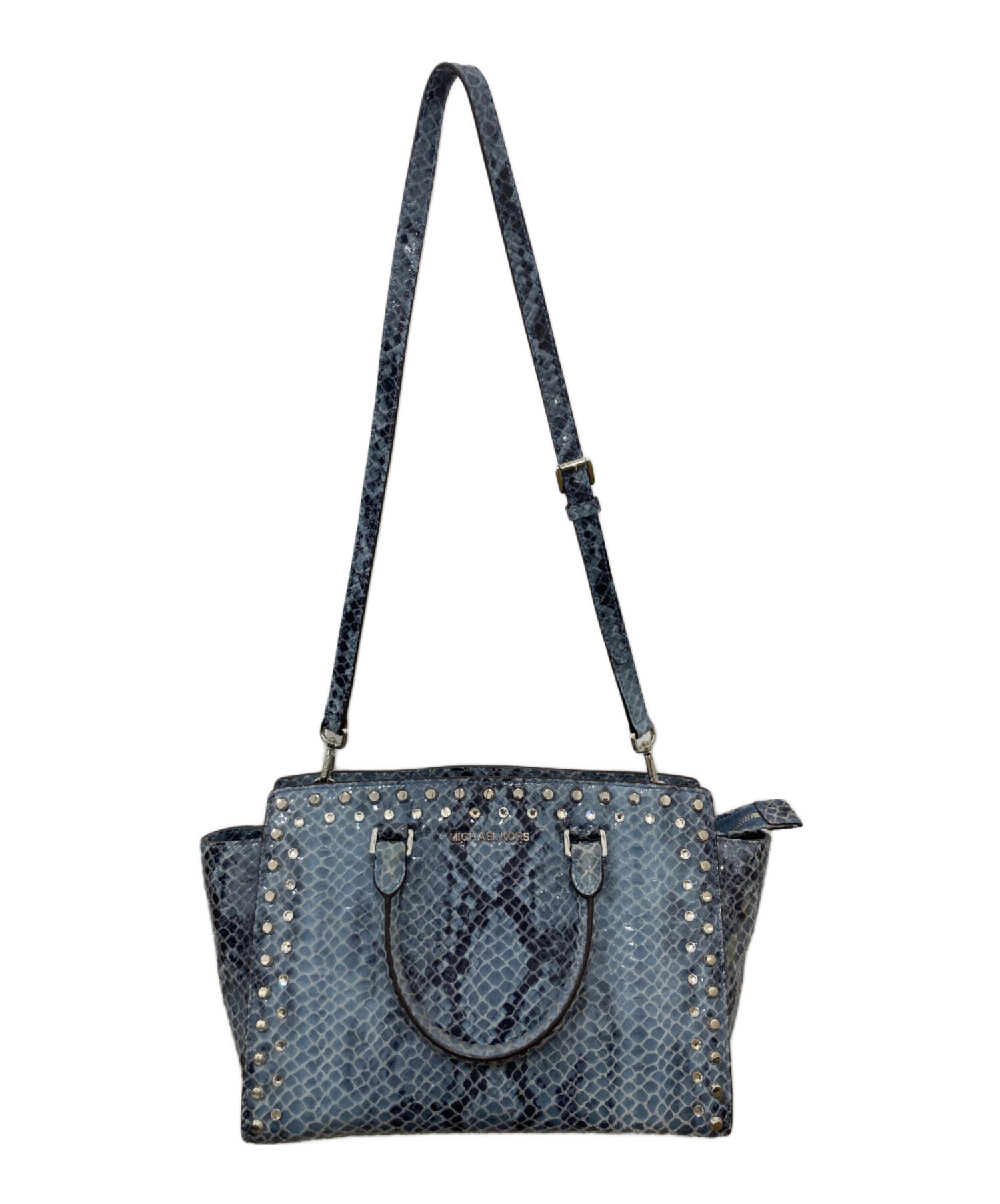 中古・古着通販】MICHAEL KORS (マイケルコース) スネークスキントート 