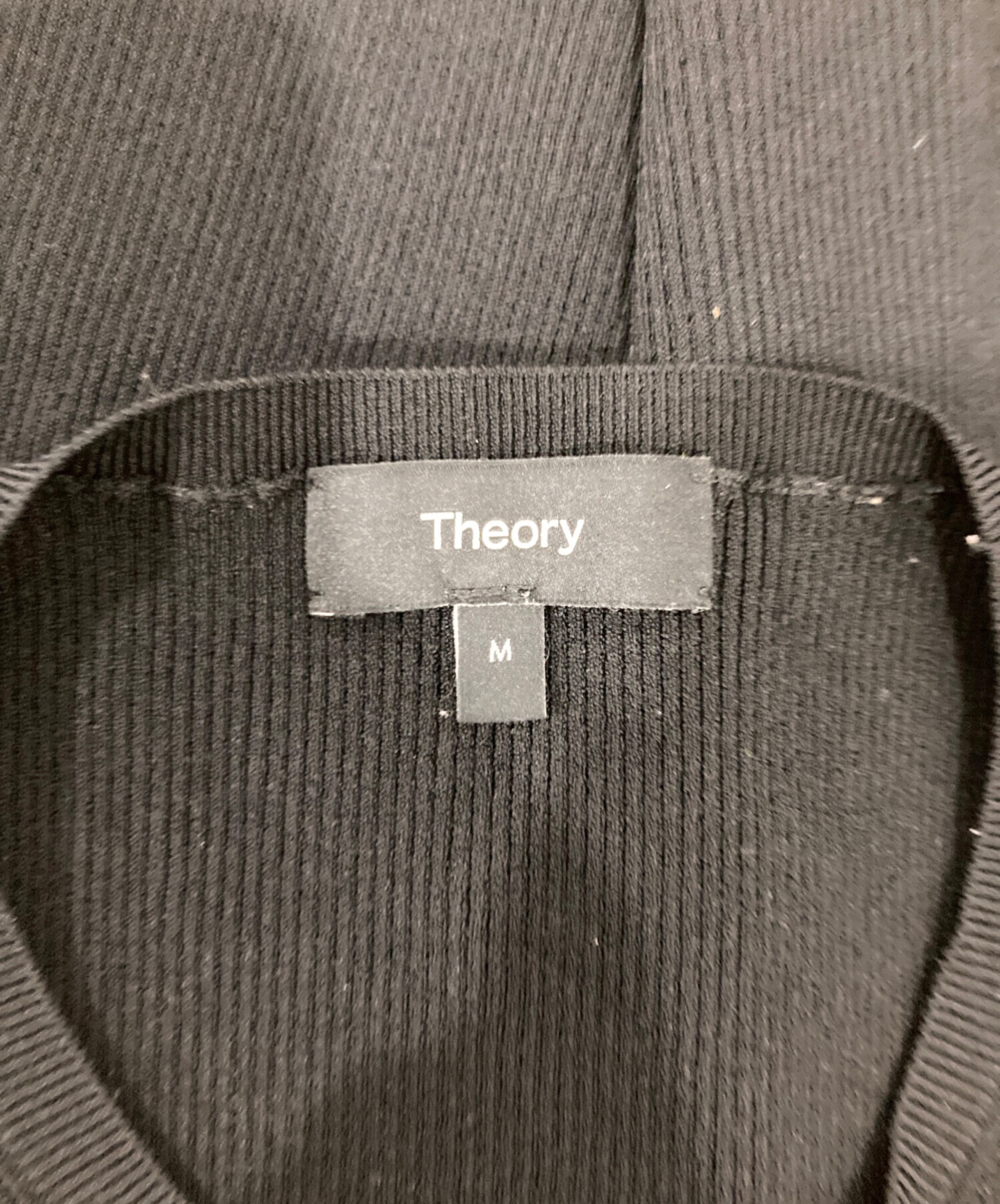 未使用 23SS Theory セオリー INSPIRE 半袖 コットンニット S ブラック レディース 古着 中古 USED Theory - 未使用 23SS Theory セオリー INSPIRE 半袖 コットンニット S