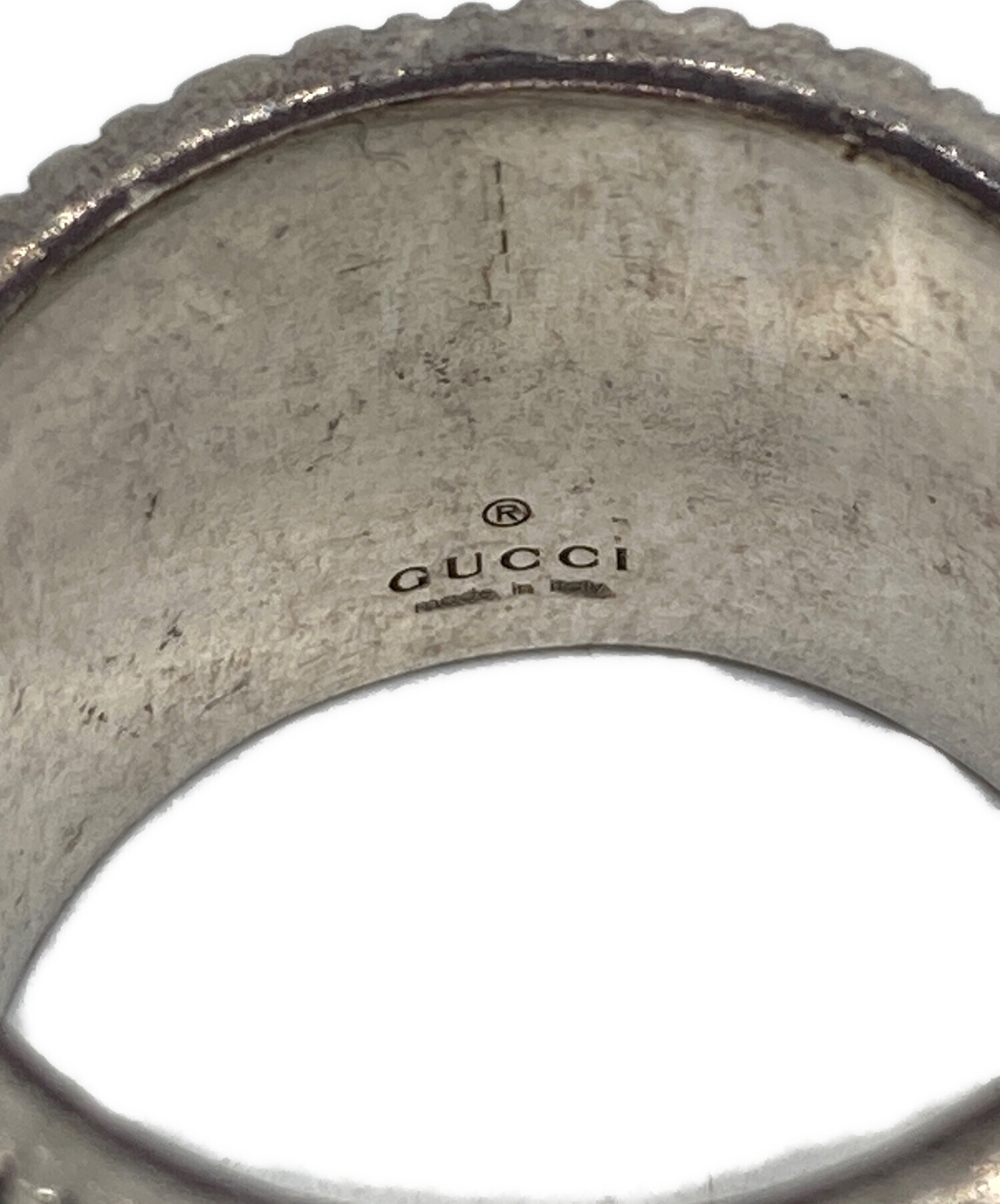 中古・古着通販】GUCCI (グッチ) マーモントダブルGリング シルバー