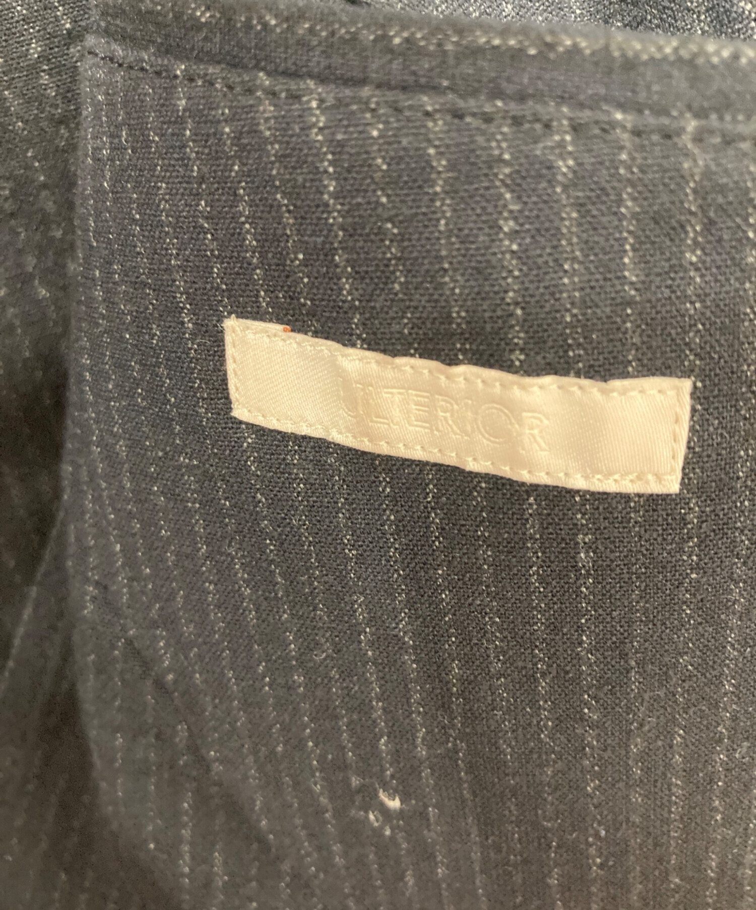 中古・古着通販】ULTERIOR (アルテリア) SILK WOOL STRIPED OX DB JKT 