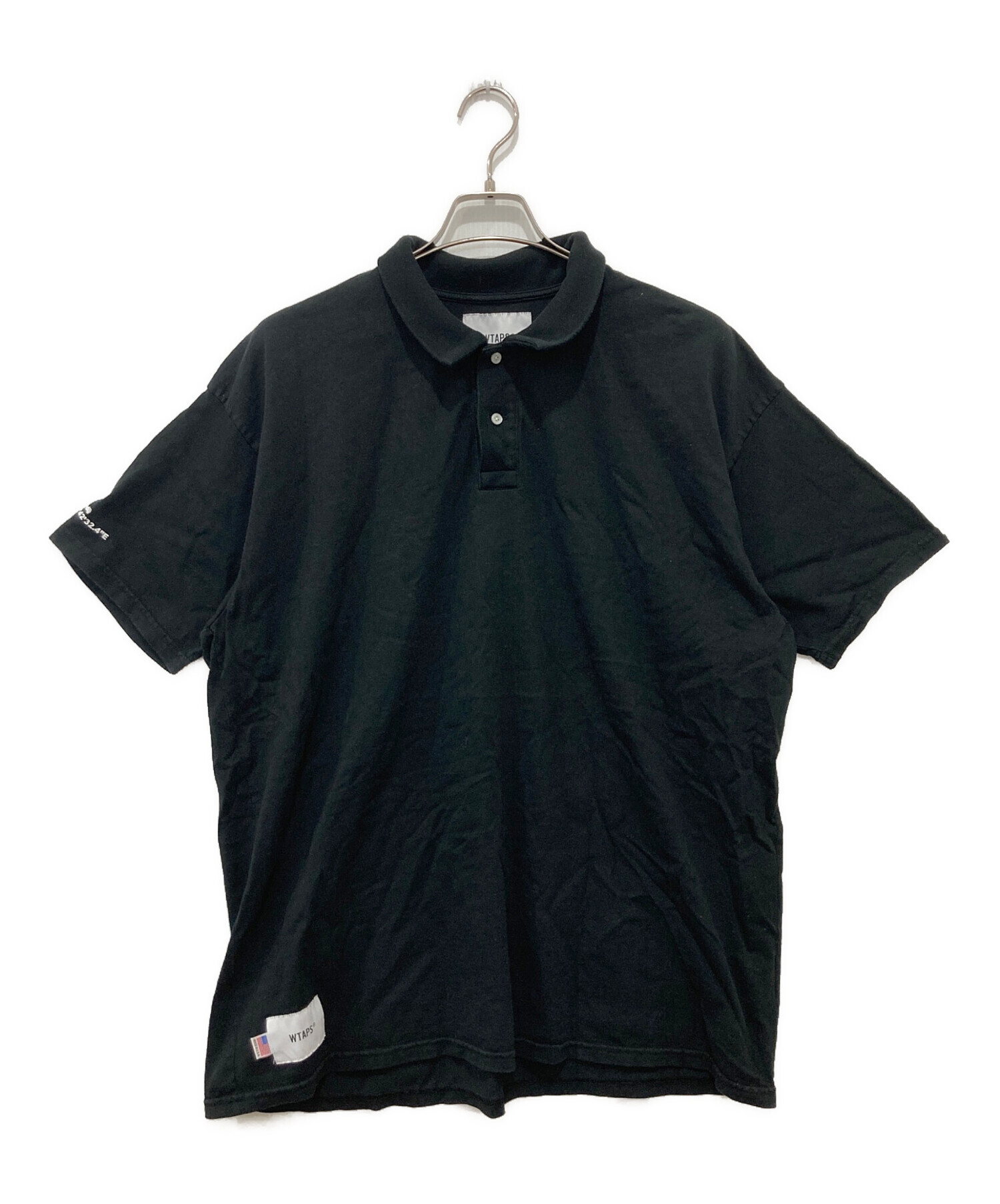 中古・古着通販】WTAPS (ダブルタップス) ポロシャツ ブラック サイズ