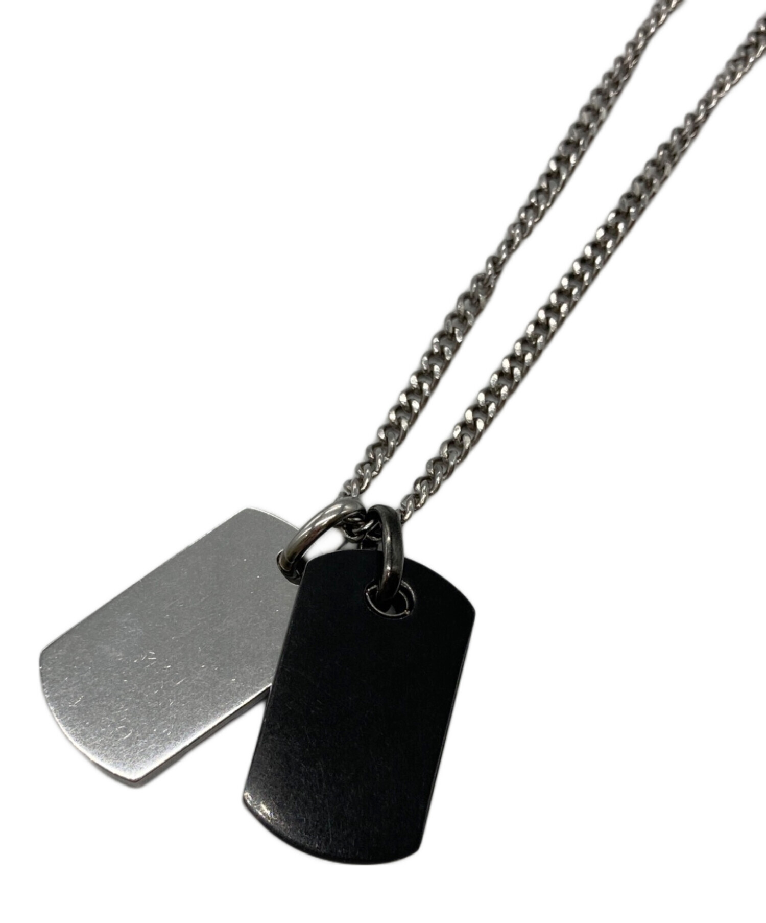 中古・古着通販】DIESEL (ディーゼル) Wドッグタグプレート ネックレス 