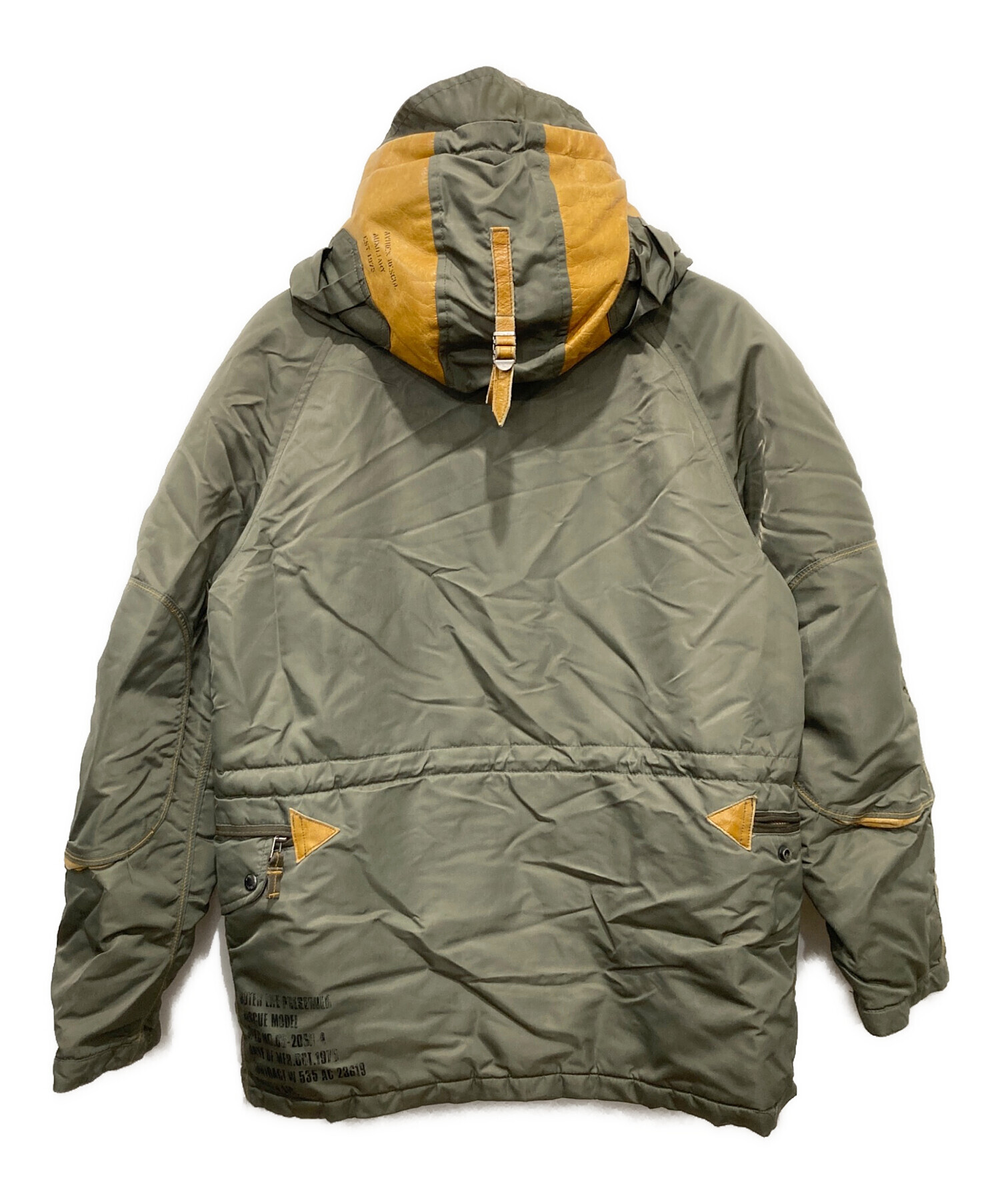 未使用級◆AVIREX◆75th N-3B フライトジャケット カーキ 2XL AVIREX/アビレックス N-3Bフライト ジャケット タイトバージョン