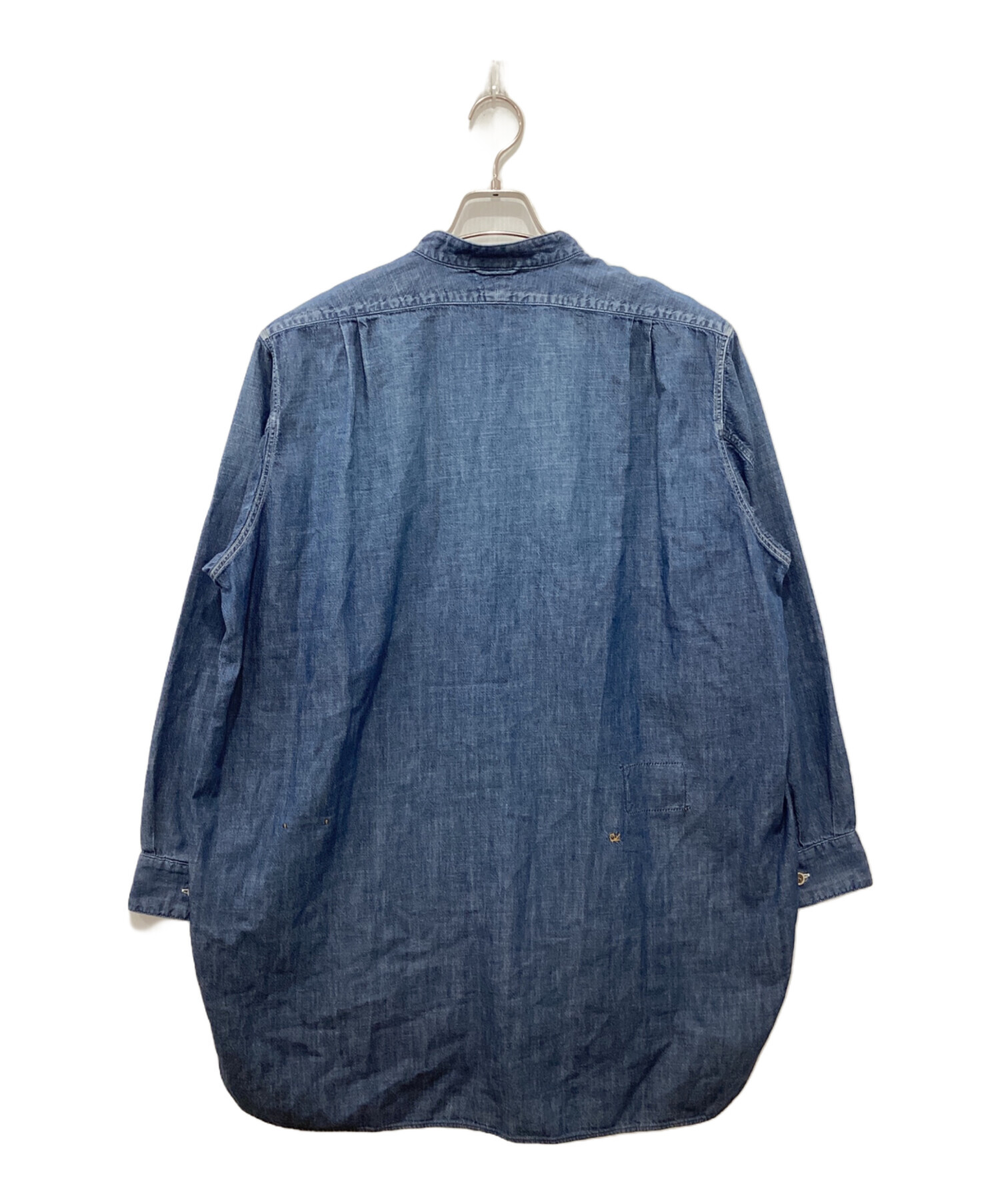 美品✨ 45R 45rpm ダンガリー 908 8ノットシャツ サックスブルー フォーティーファイブアール 45R 45rpm ダンガリーの908 8ノットシャツ