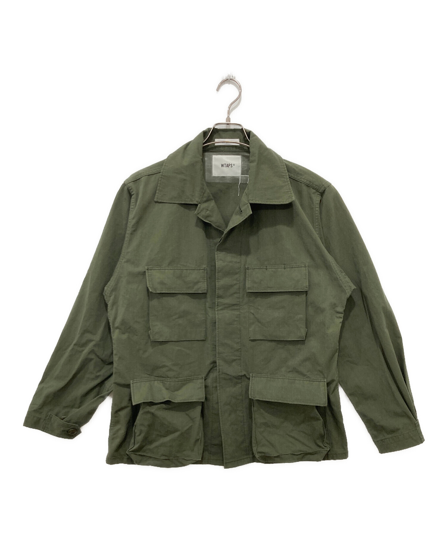 中古・古着通販】WTAPS (ダブルタップス) SHIRT.NYCO.RIPSTOP オリーブ