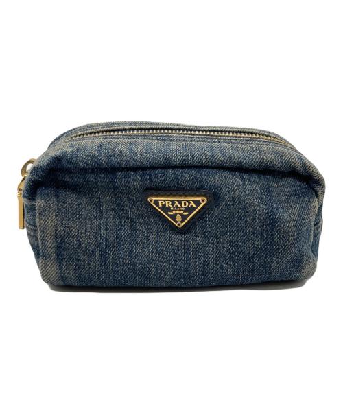 中古・古着通販】PRADA (プラダ) ポーチ インディゴ｜ブランド・古着