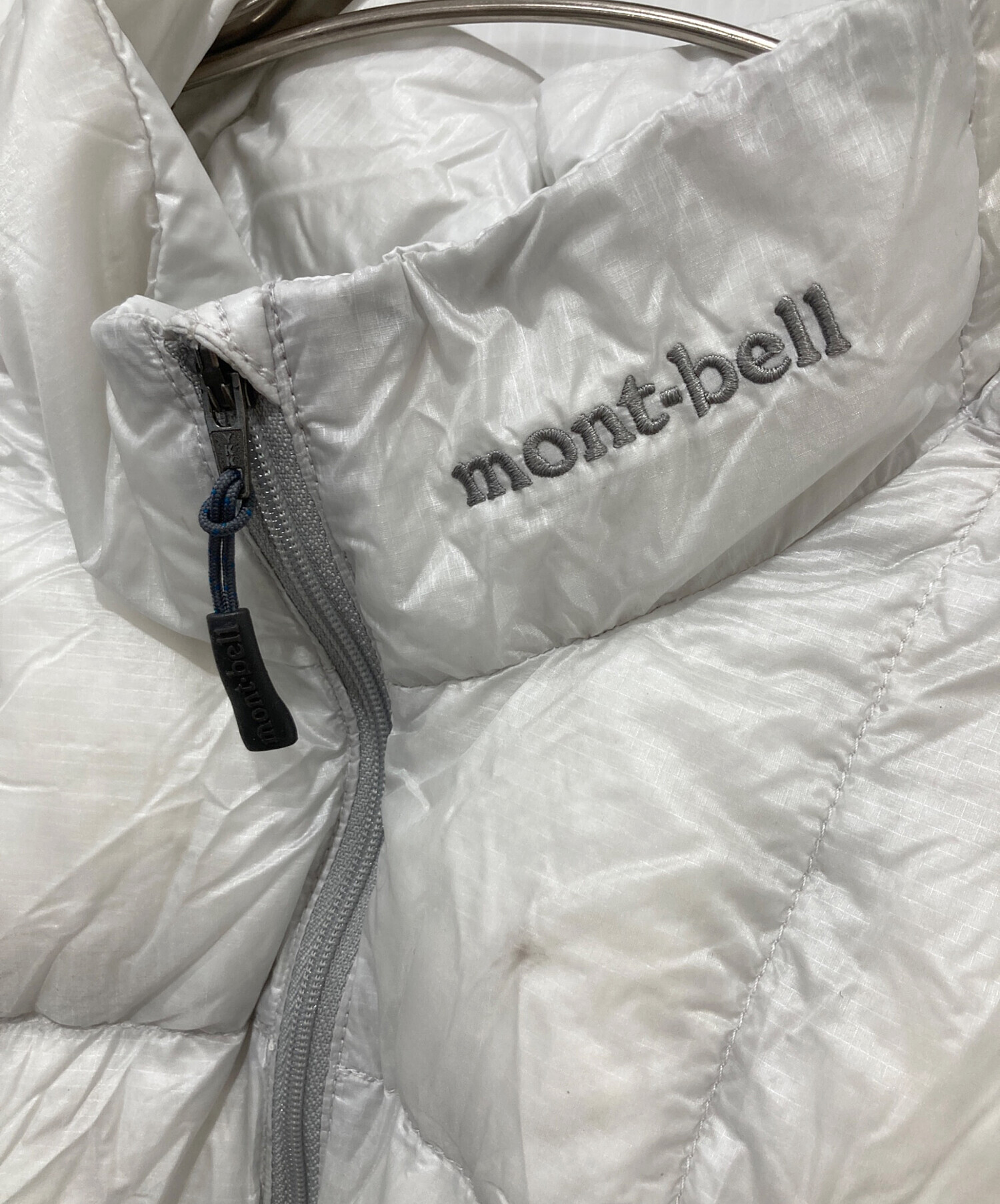 【個性派古着】モンベル　新品　EXライトダウンジャケット　オフホワイト　L 個性派古着】モンベル 新品 EXライトダウンジャケット オフホワイト L